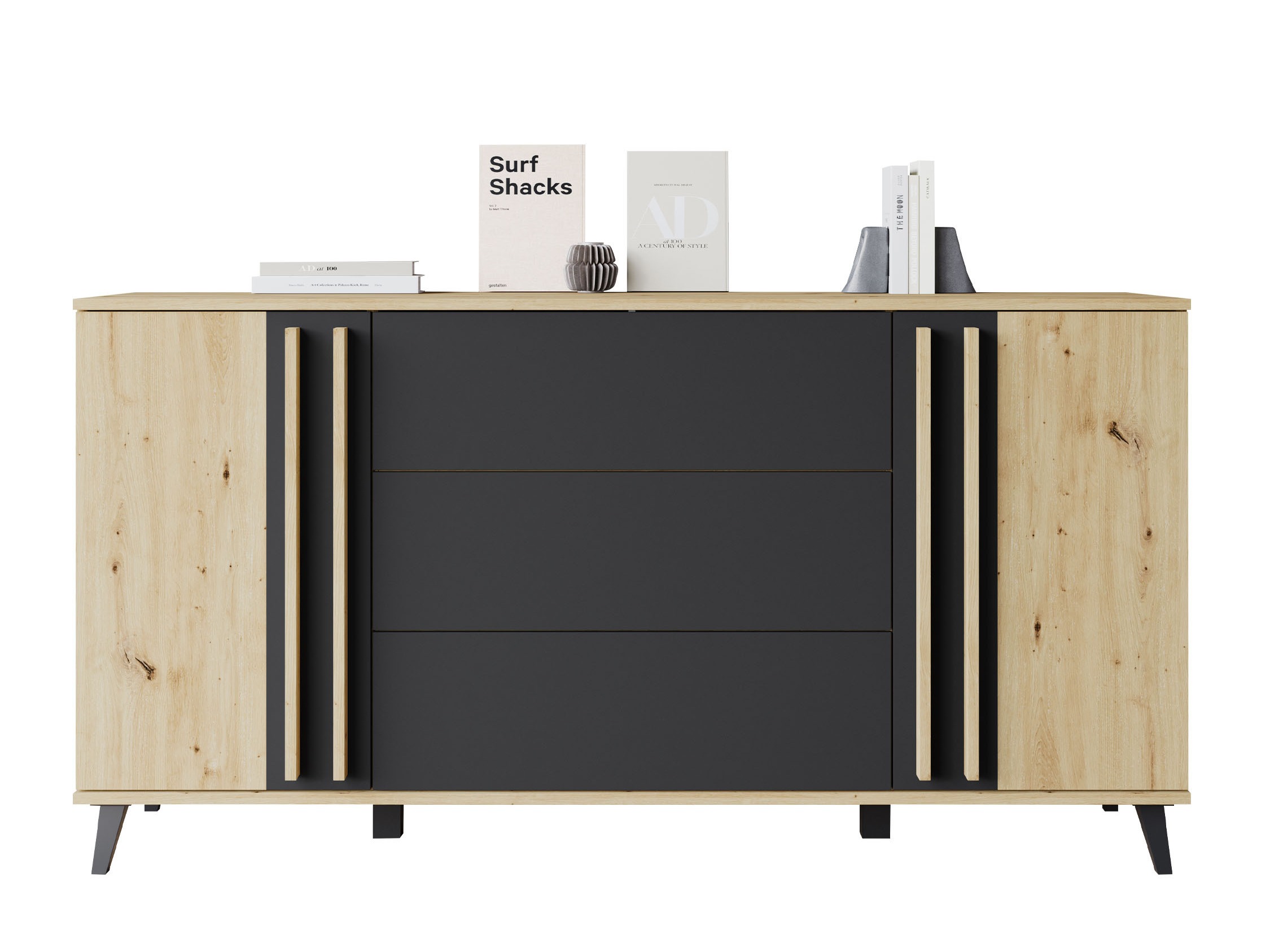 Kumode Temora 100 (Artisan ozols + Grafīts)