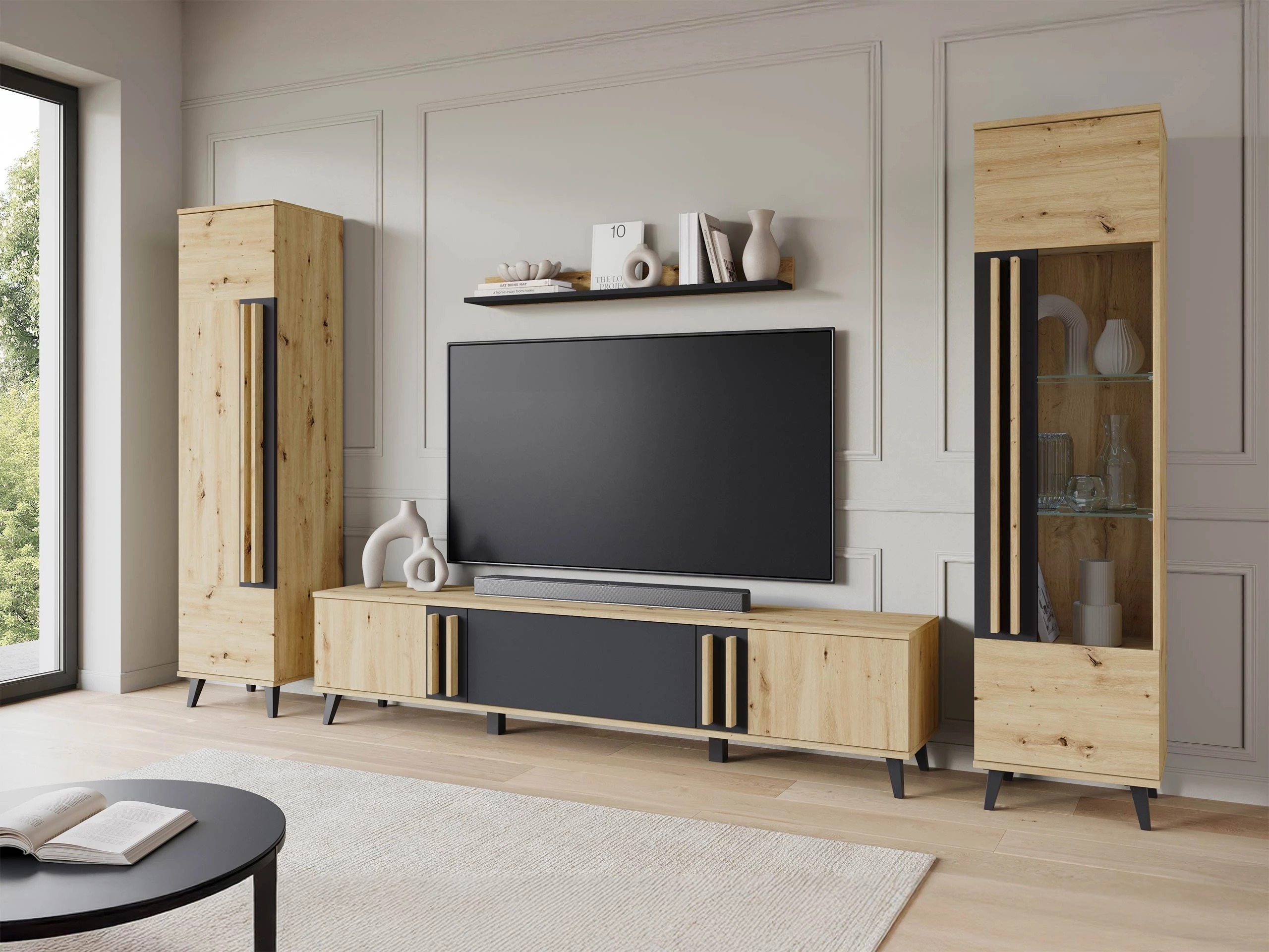 Набор для гостиной Temora 103 (Artisan дуб + Графит)