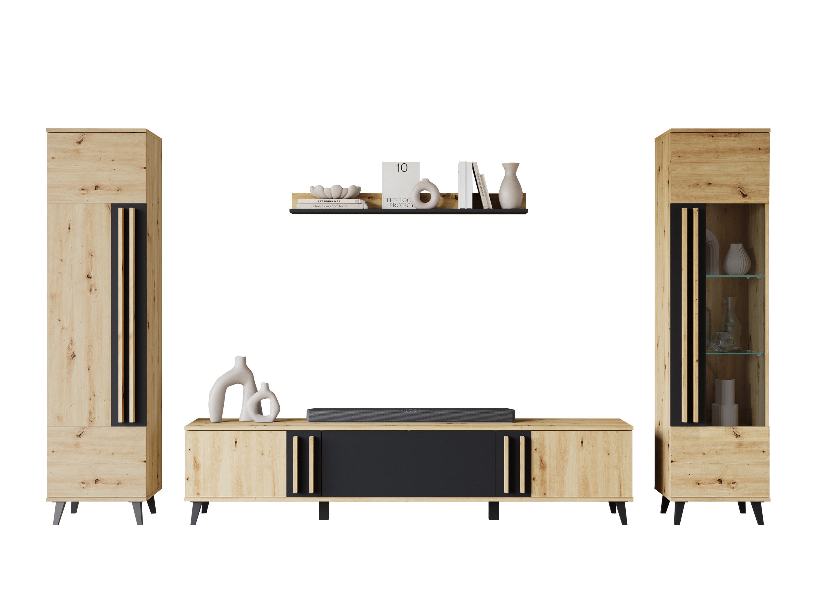 Набор для гостиной Temora 103 (Artisan дуб + Графит)