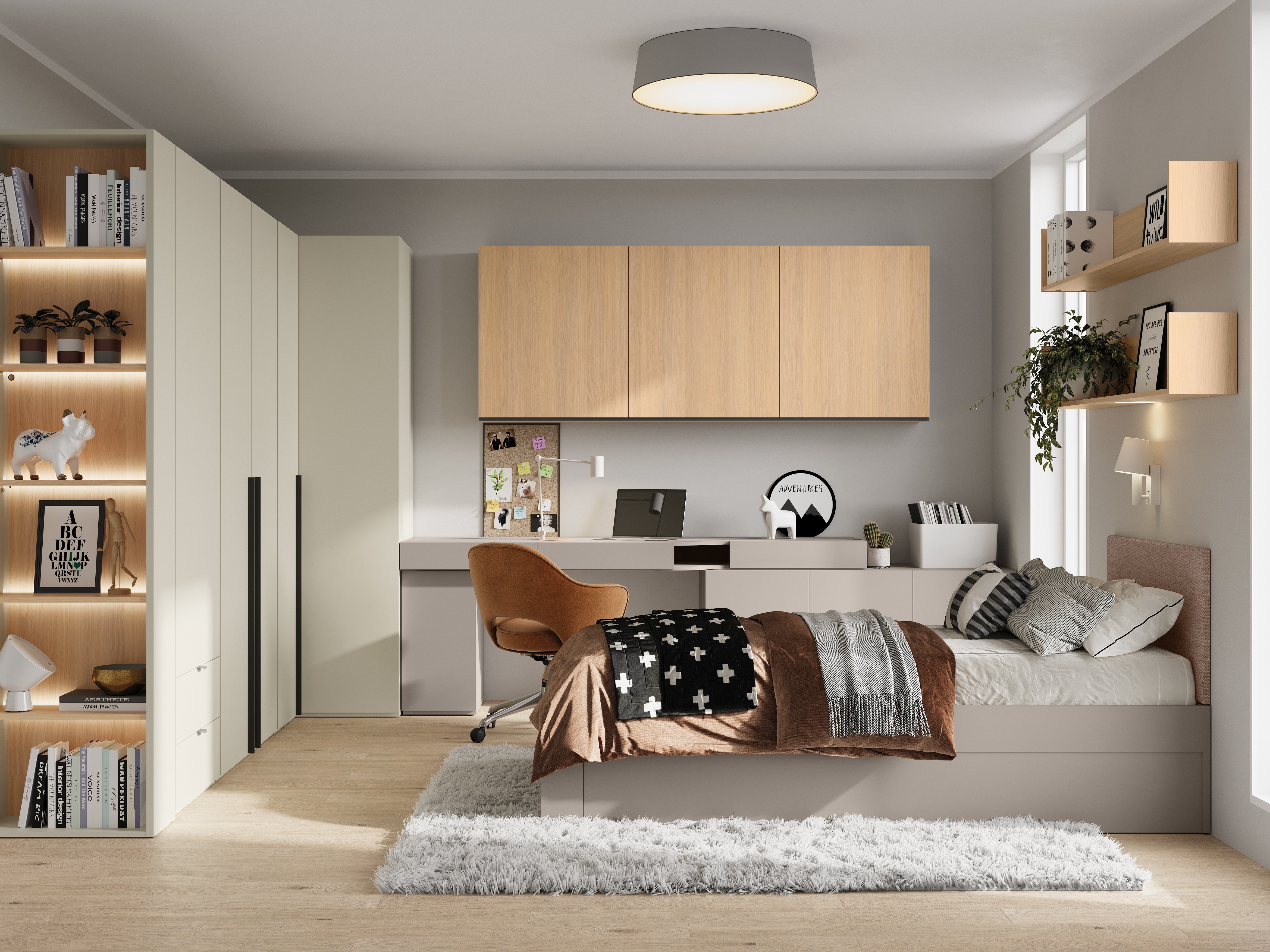 Настенная полка Evareve 109 (Дуб)