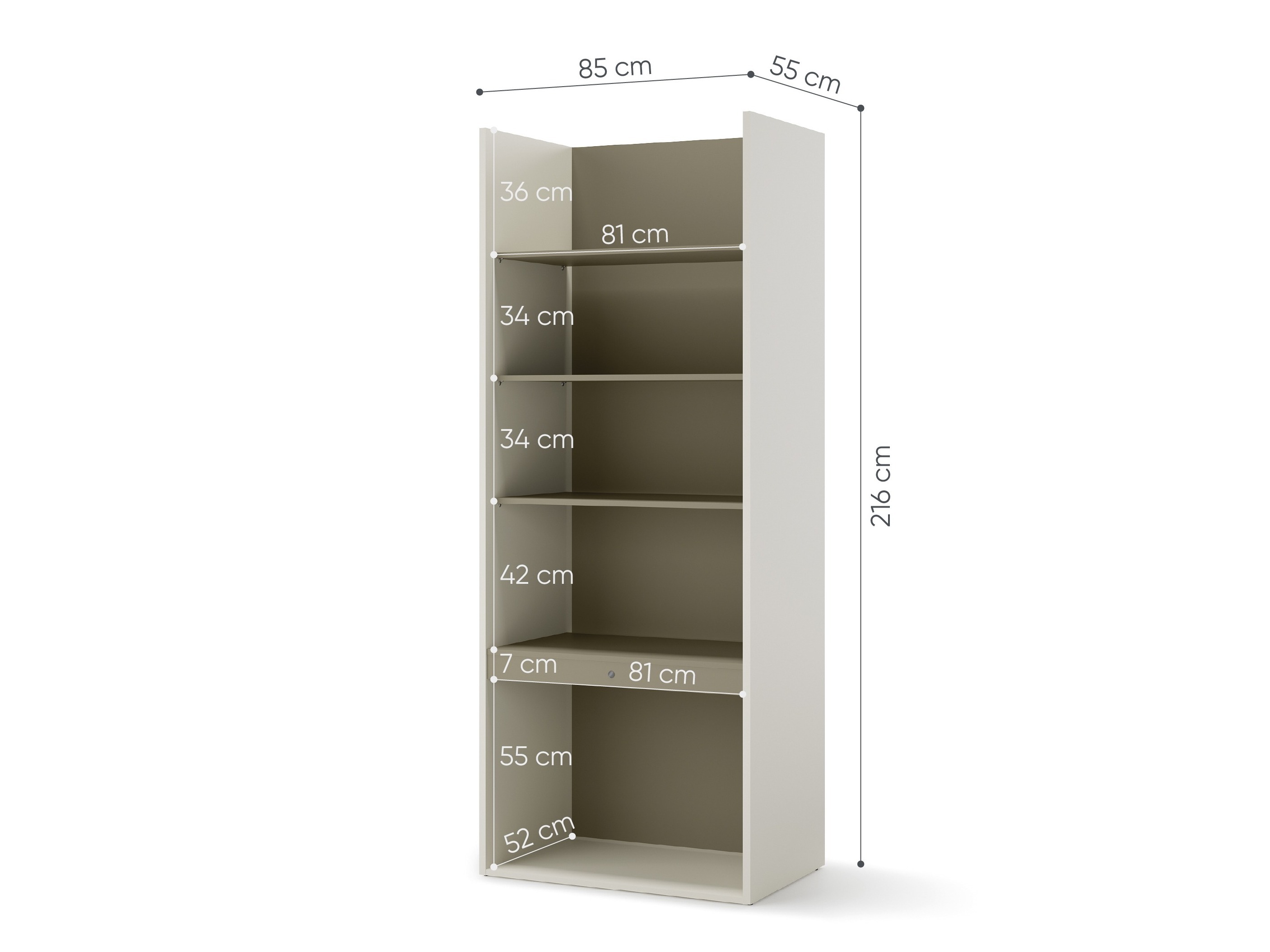 Стеллаж Evareve 103 (Зелёный + Светло-коричневый)