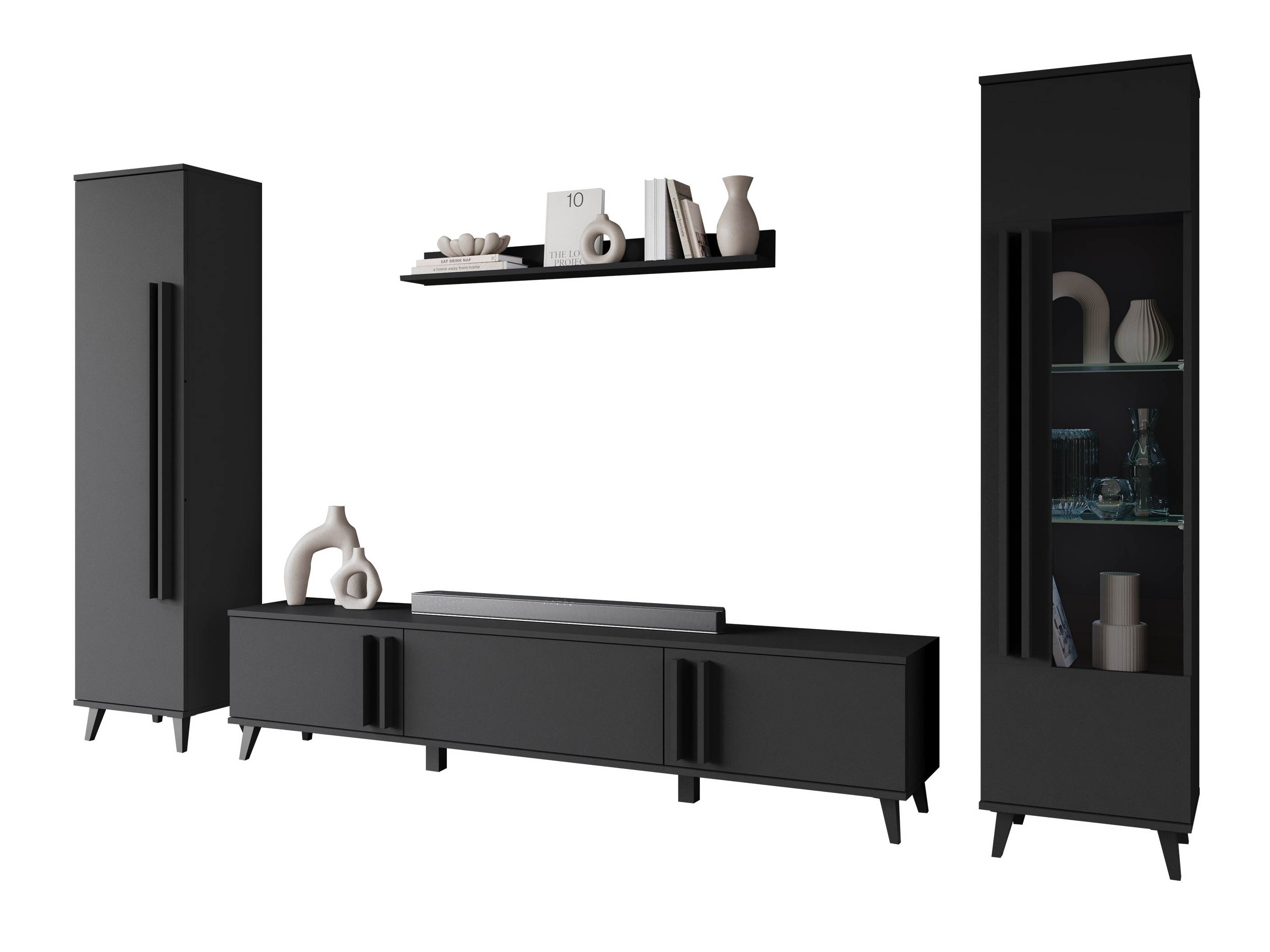 Viesistabas komplekts Facetor II (Grafīts)