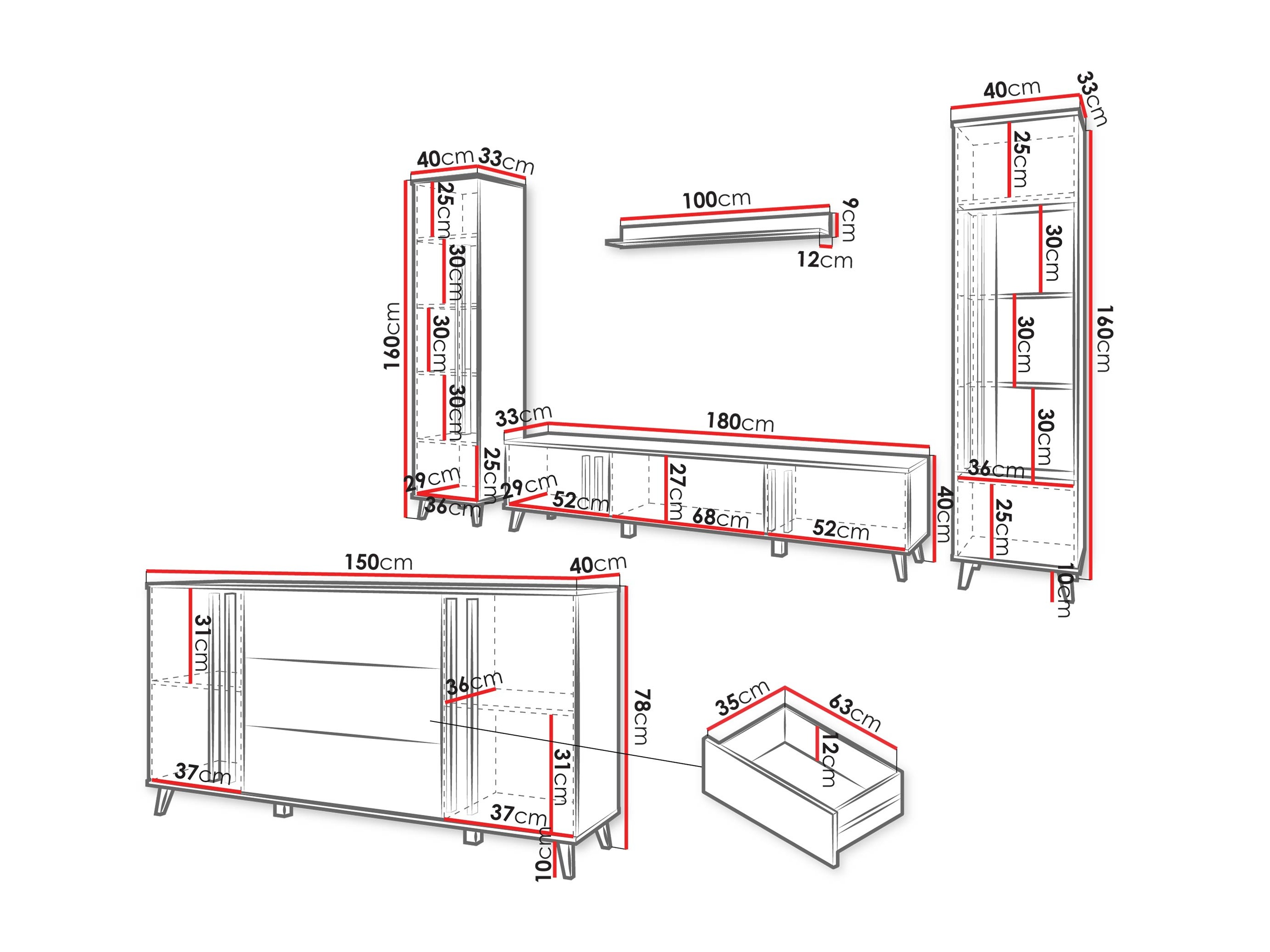 Viesistabas komplekts Facetor IV (Congo)