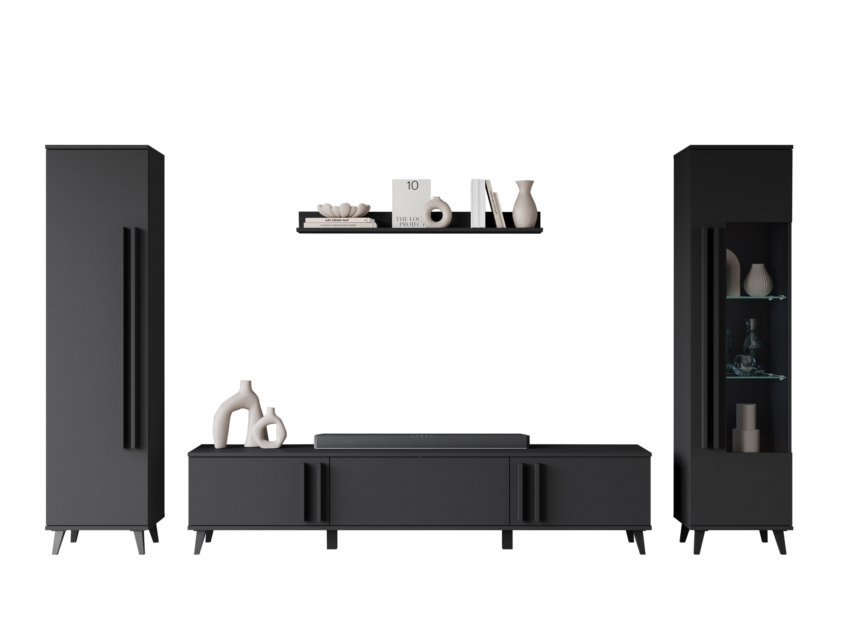 Viesistabas komplekts Temora 103 (Grafīts)