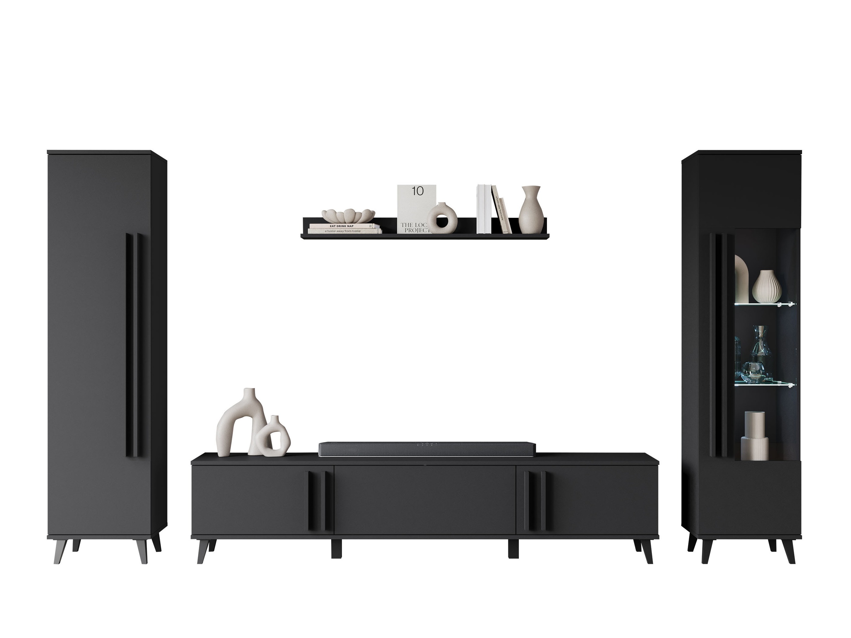 Viesistabas komplekts Temora 103 (Grafīts)