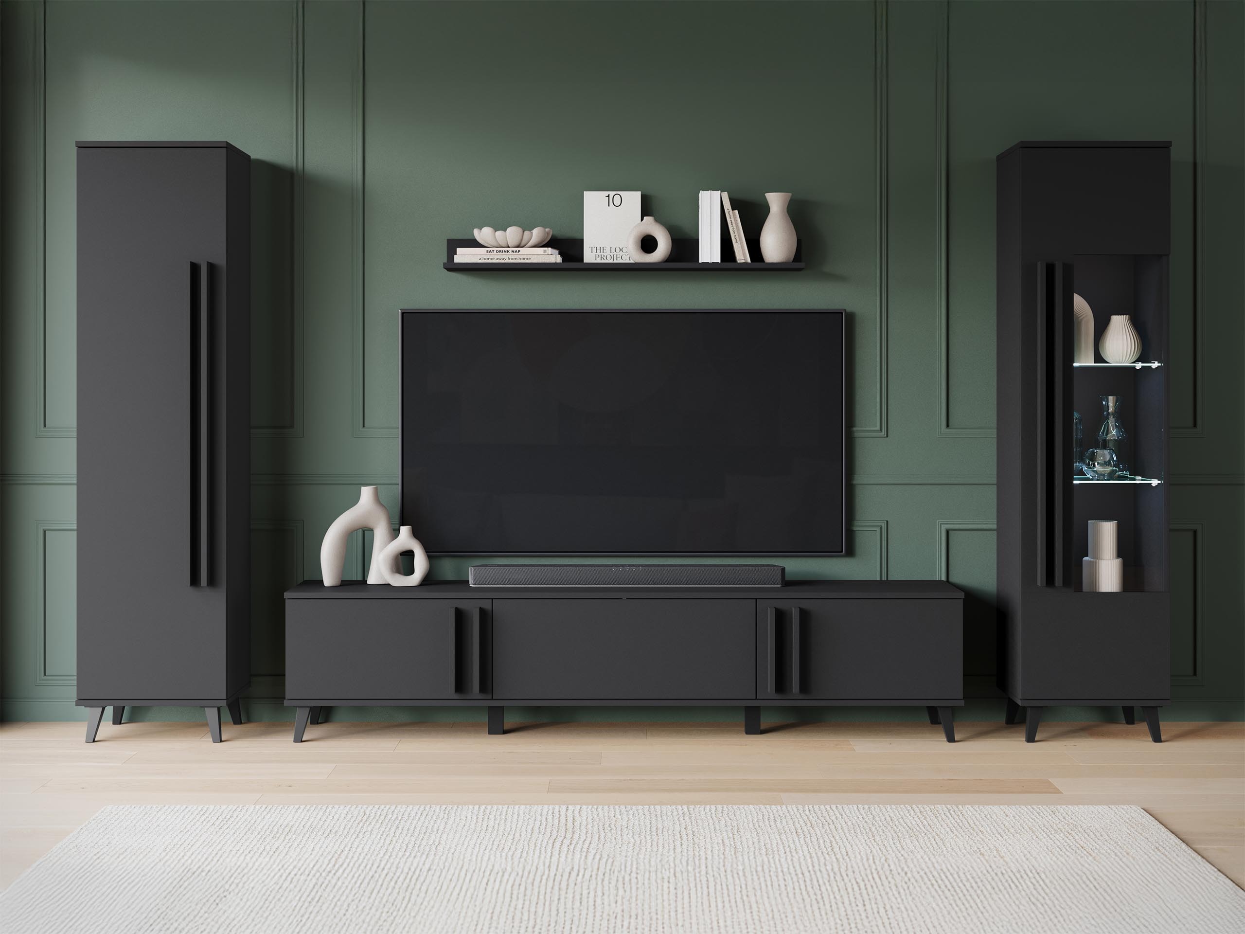 Viesistabas komplekts Temora 103 (Grafīts)