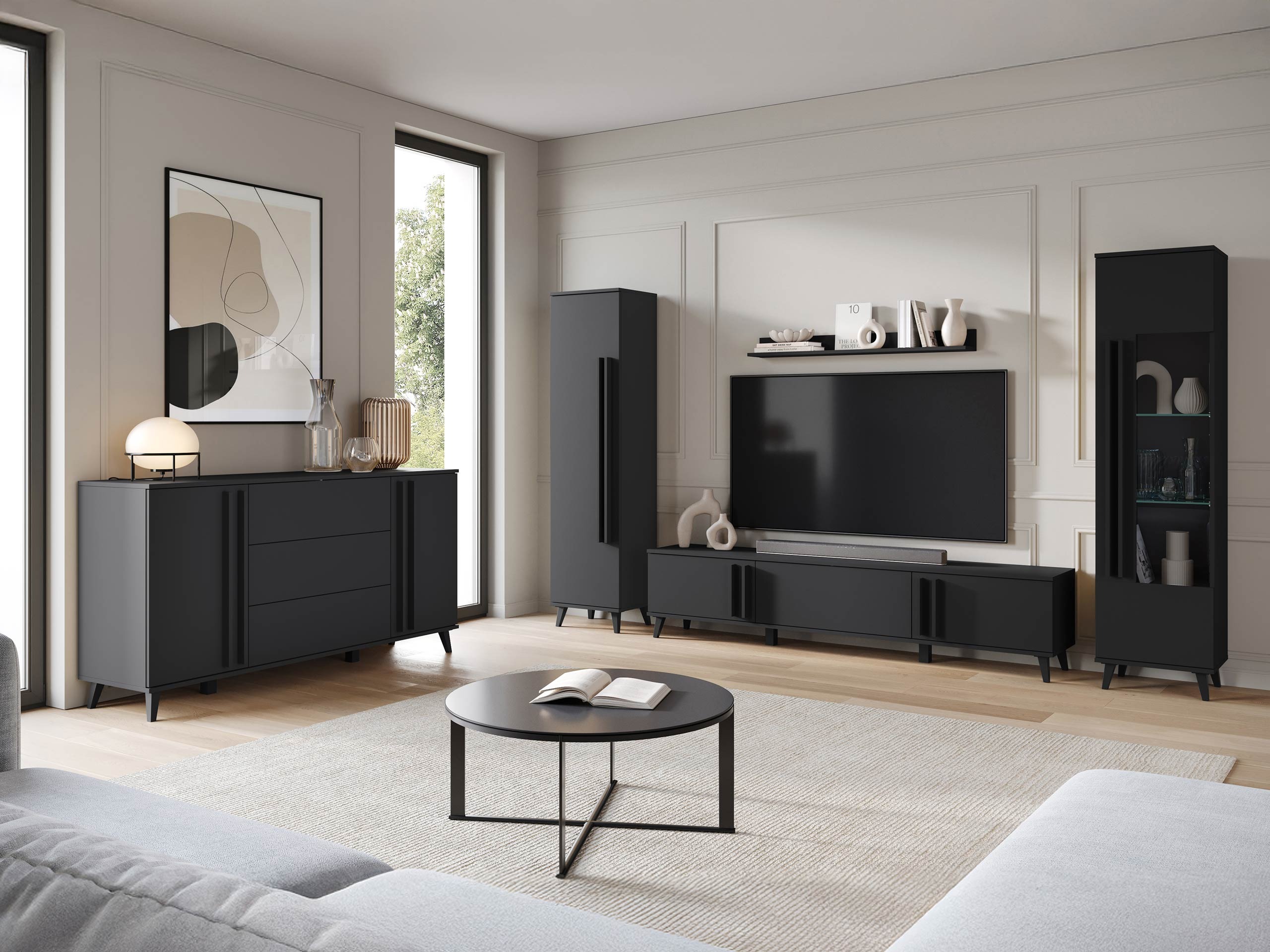 Viesistabas komplekts Temora 105 (Grafīts)