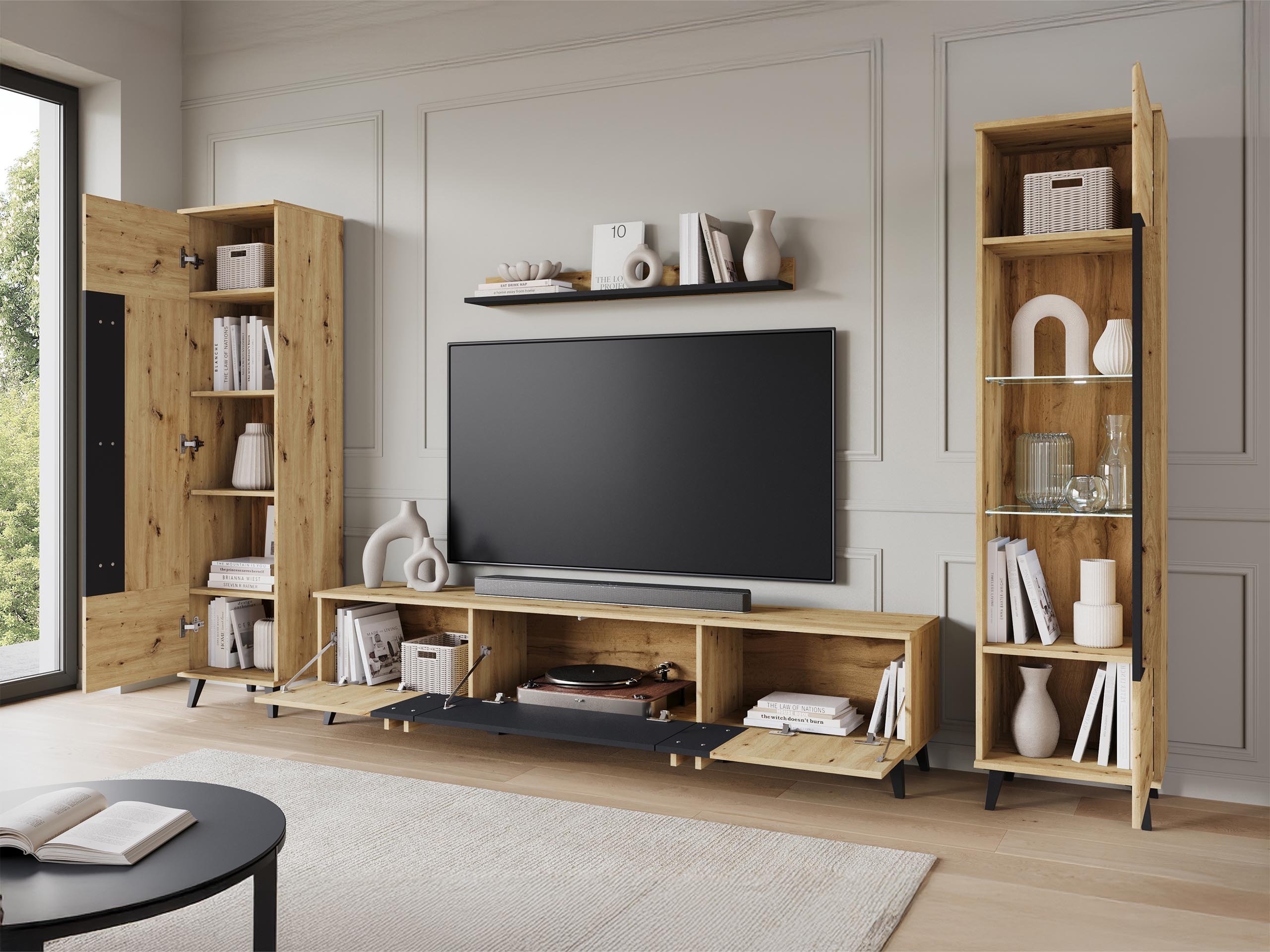 Viesistabas komplekts Temora 105 (Grafīts)