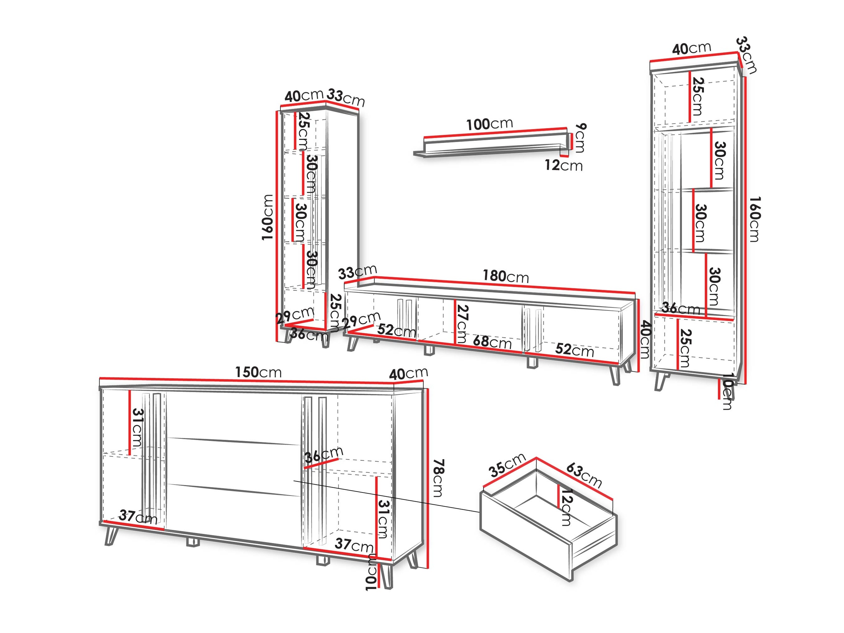Viesistabas komplekts Temora 105 (Kašmirs)