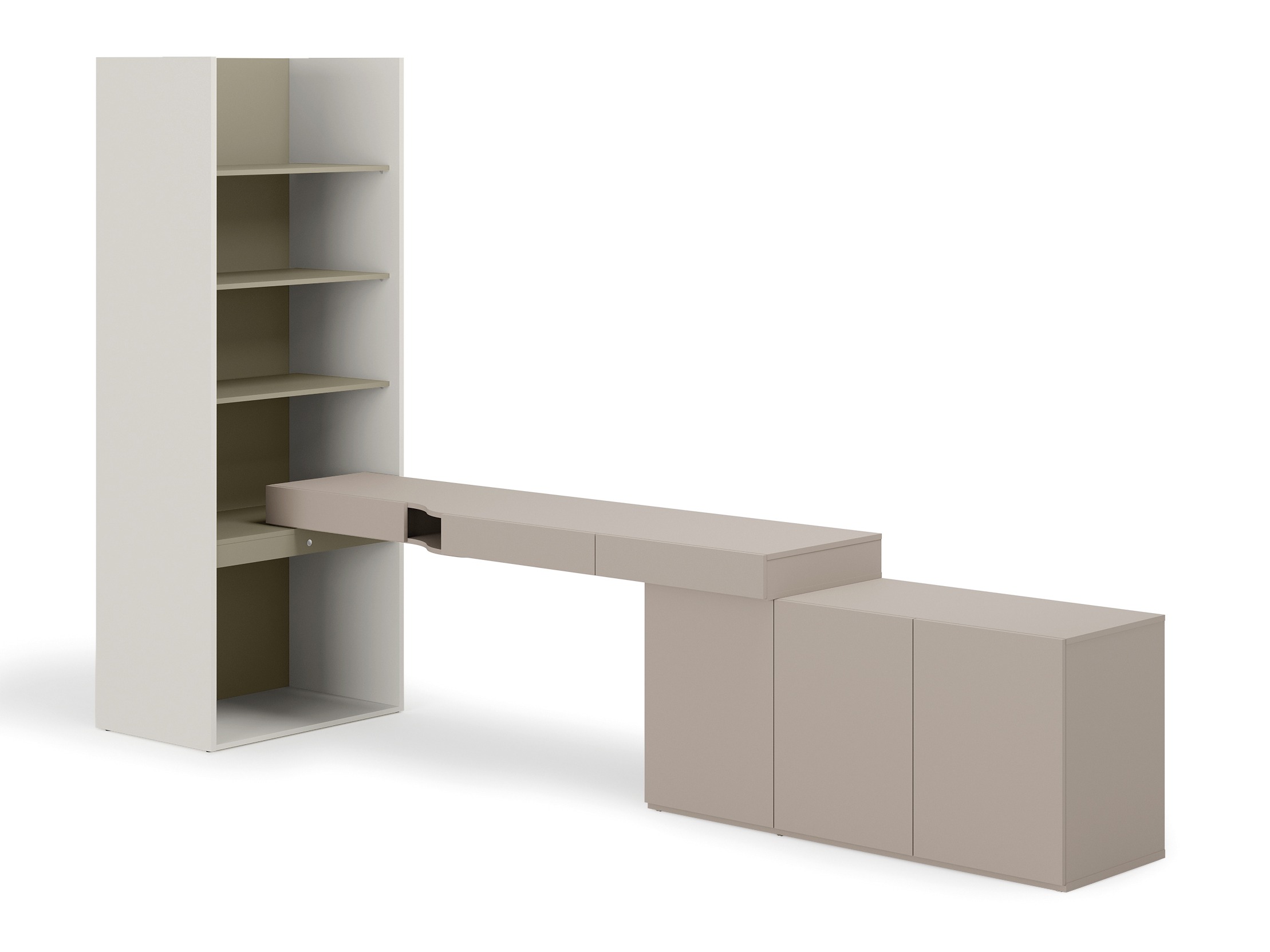 Mājas biroja komplekts Evareve 118 (Pelēks + Zaļš)