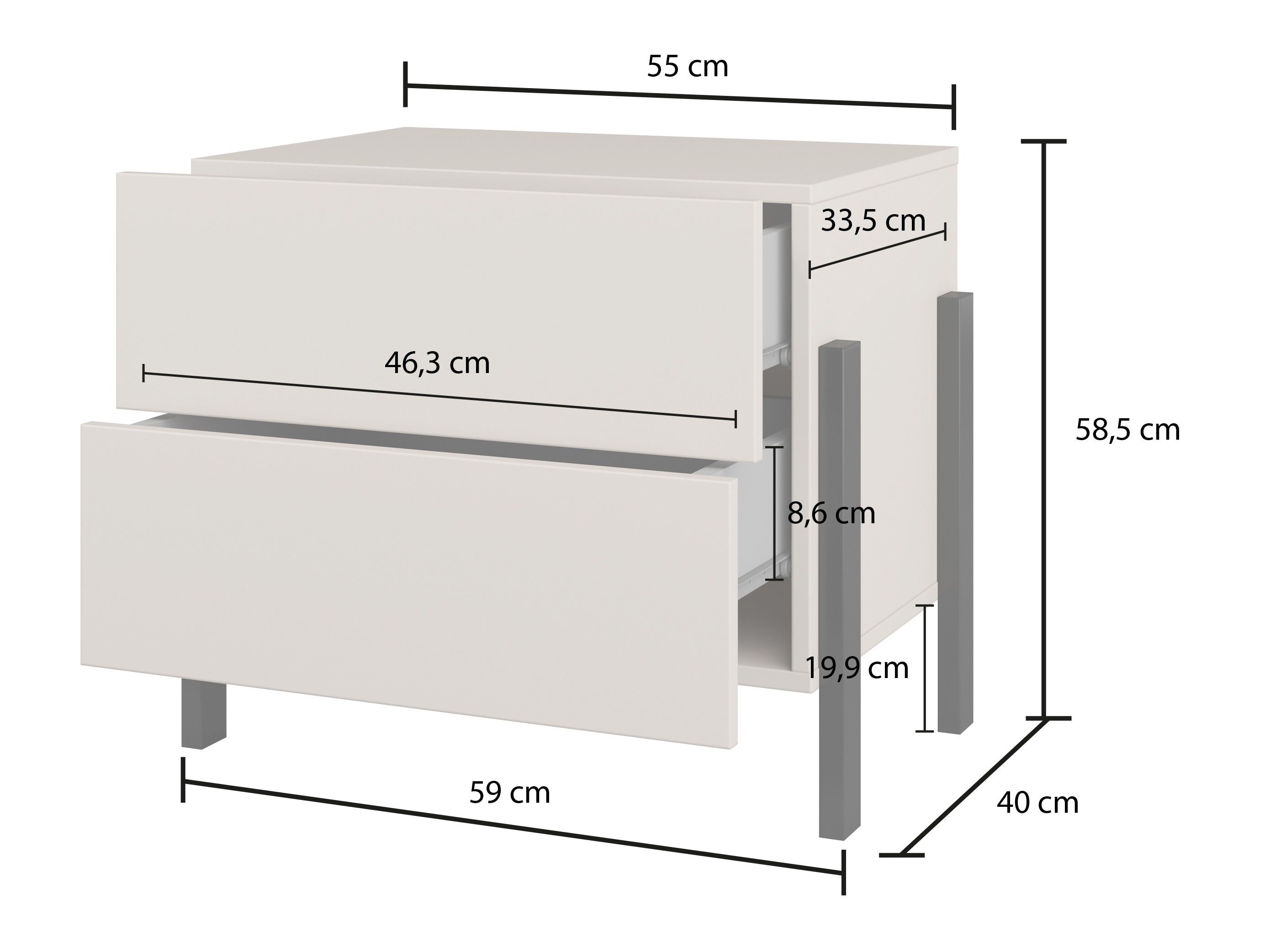 Прикроватная тумбочка Etsore 110