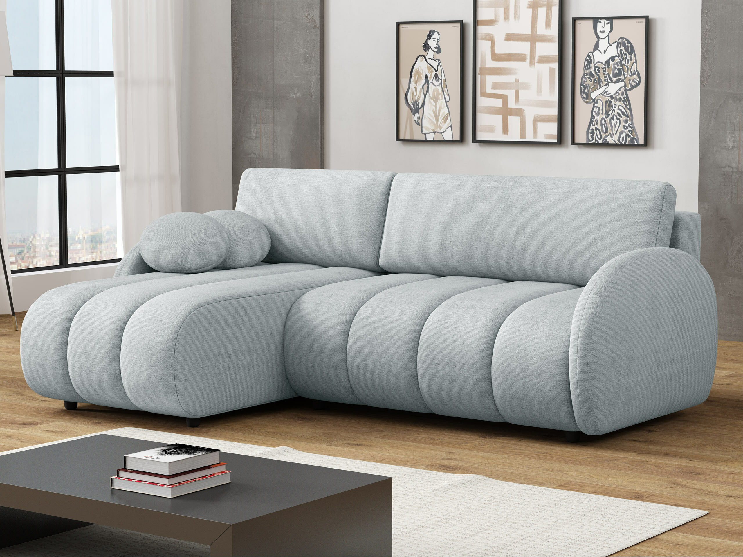 Stūra dīvāns Columbus 247 (Sereno 692)