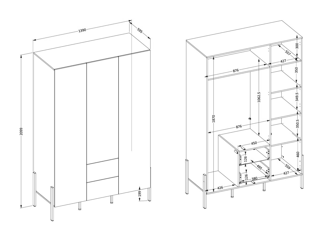 Guļamistabas komplekts Etsore 114