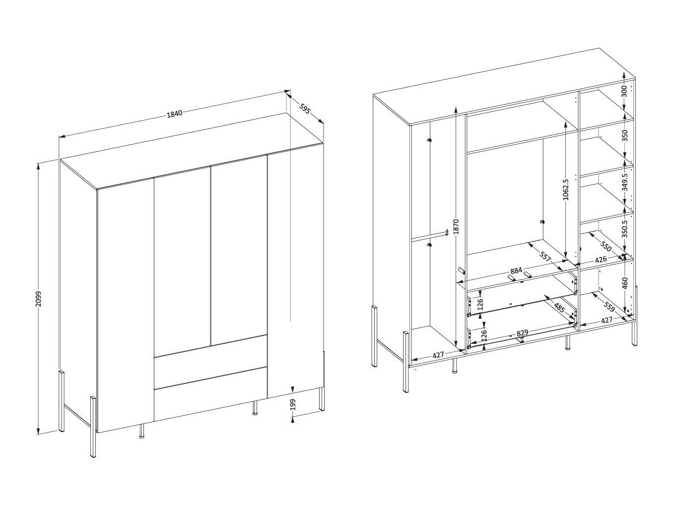 Guļamistabas komplekts Etsore 115