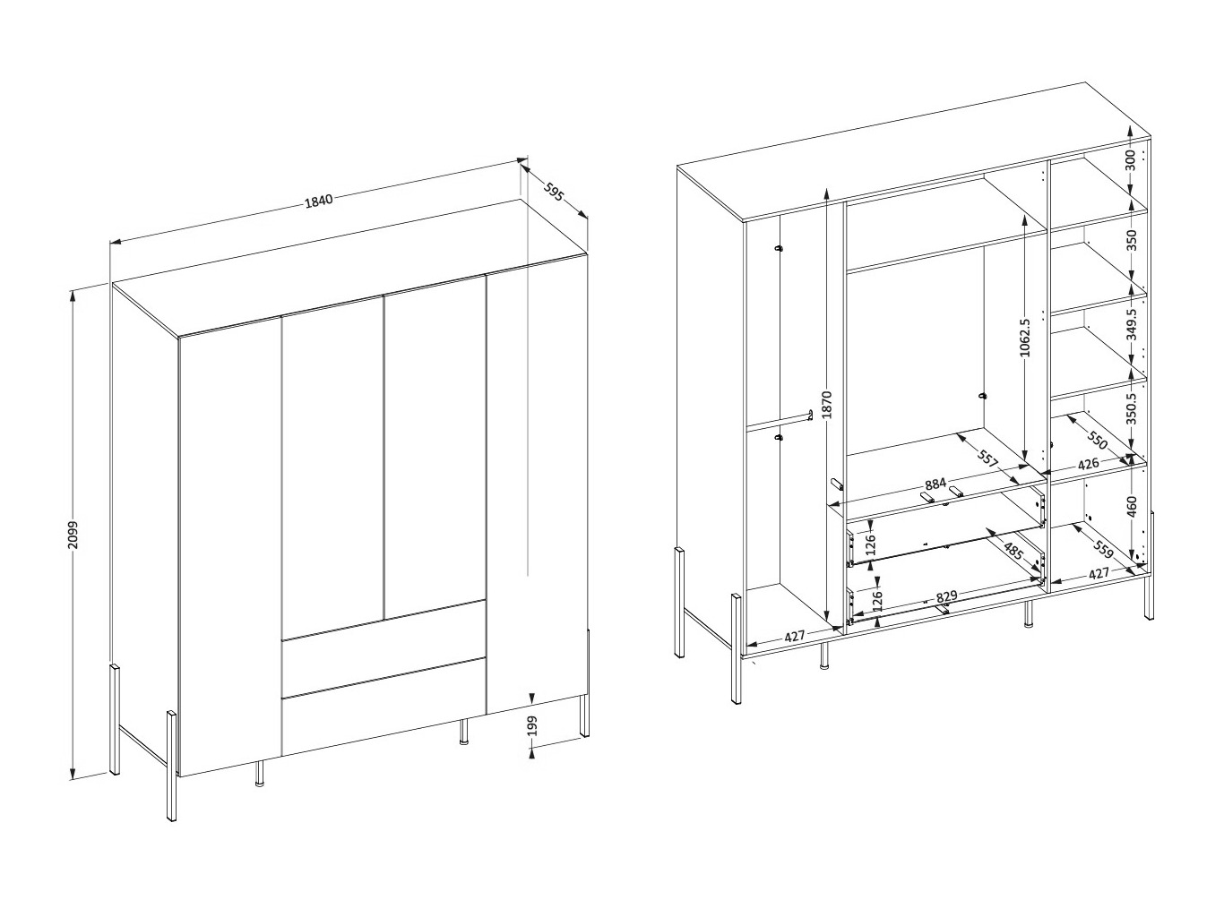 Guļamistabas komplekts Etsore 115