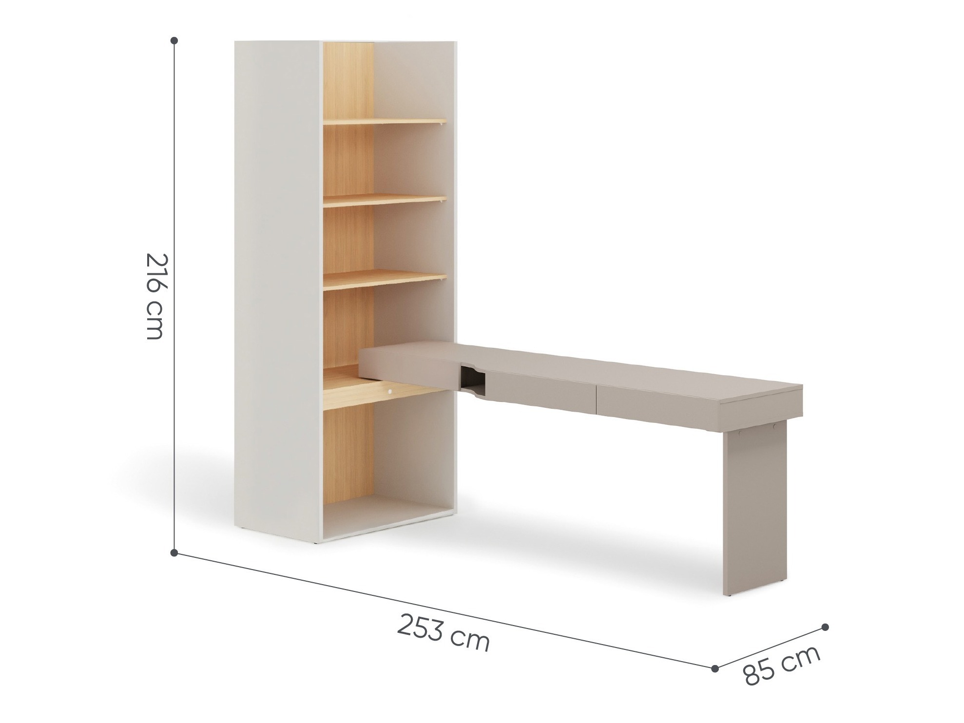Mājas biroja komplekts Evareve 120 (Labais)