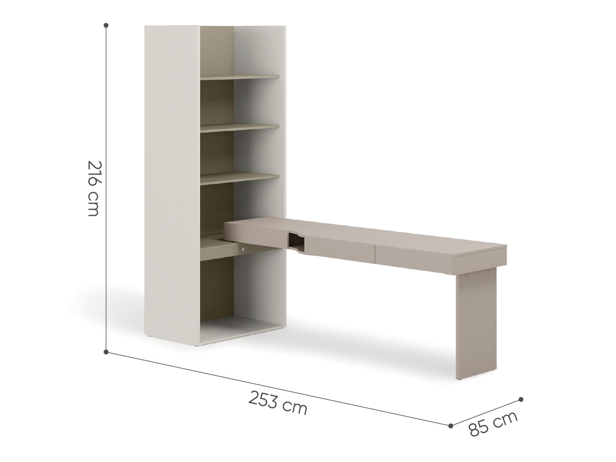 Mājas biroja komplekts Evareve 120 (Labais)