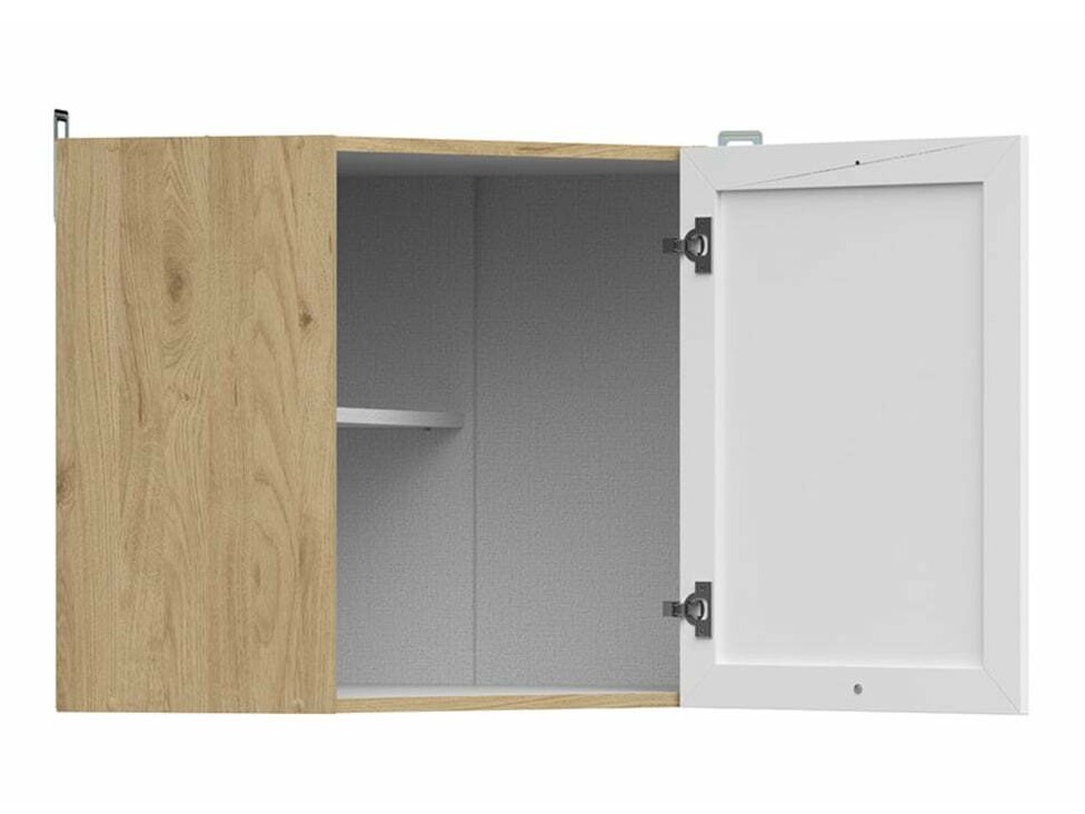 Модульный настенный угловой шкафчик Classic White Oak 101