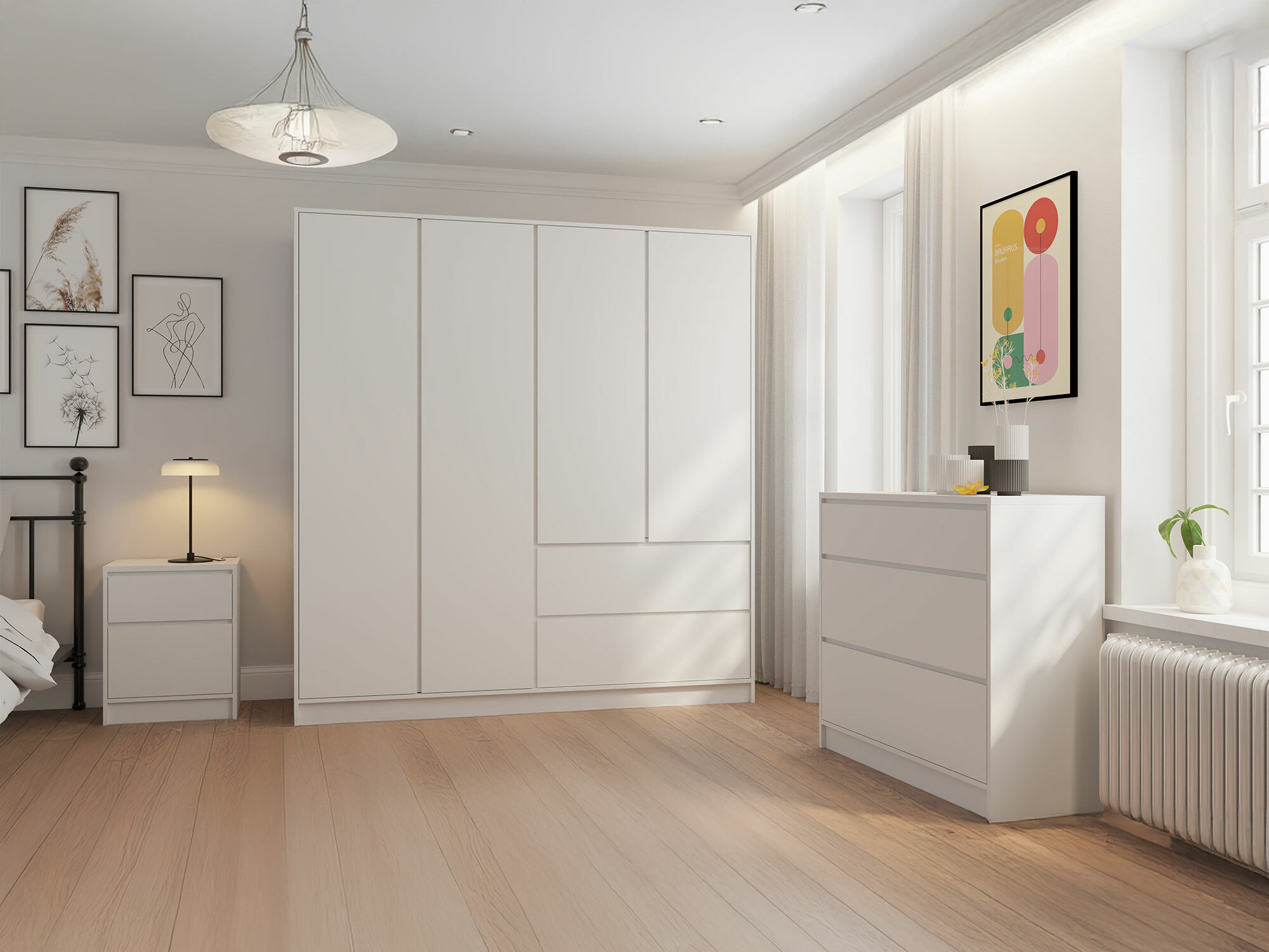 Шкаф Mervese 104 (Белый)