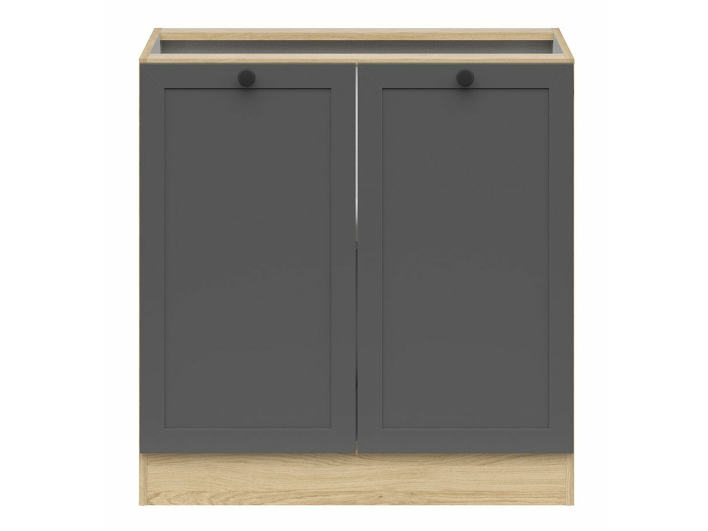 Moduļu skapis ar durvīm Classic Grey Oak 102