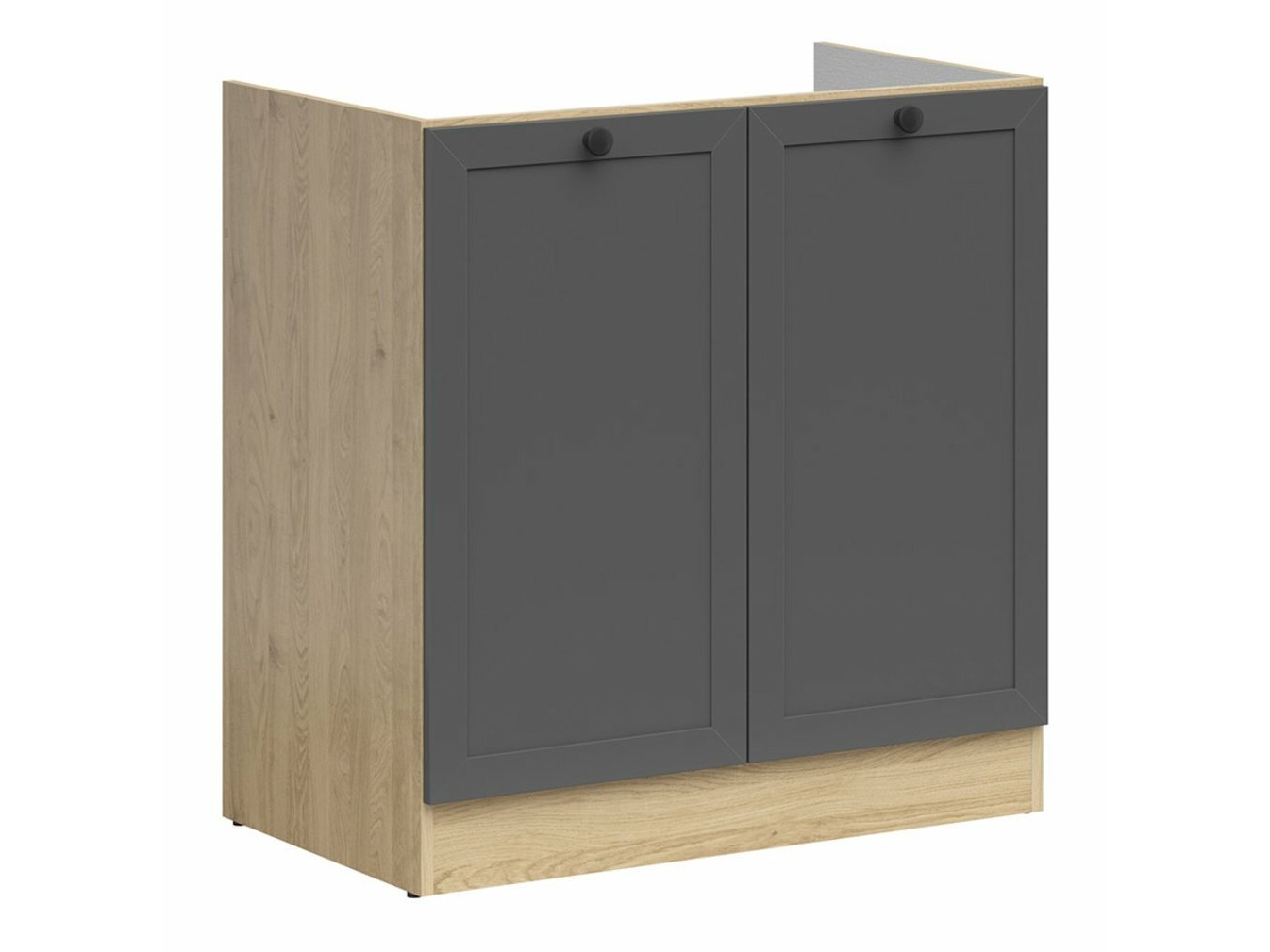 Moduļu skapis izlietnei ar durvīm Classic Grey Oak 101