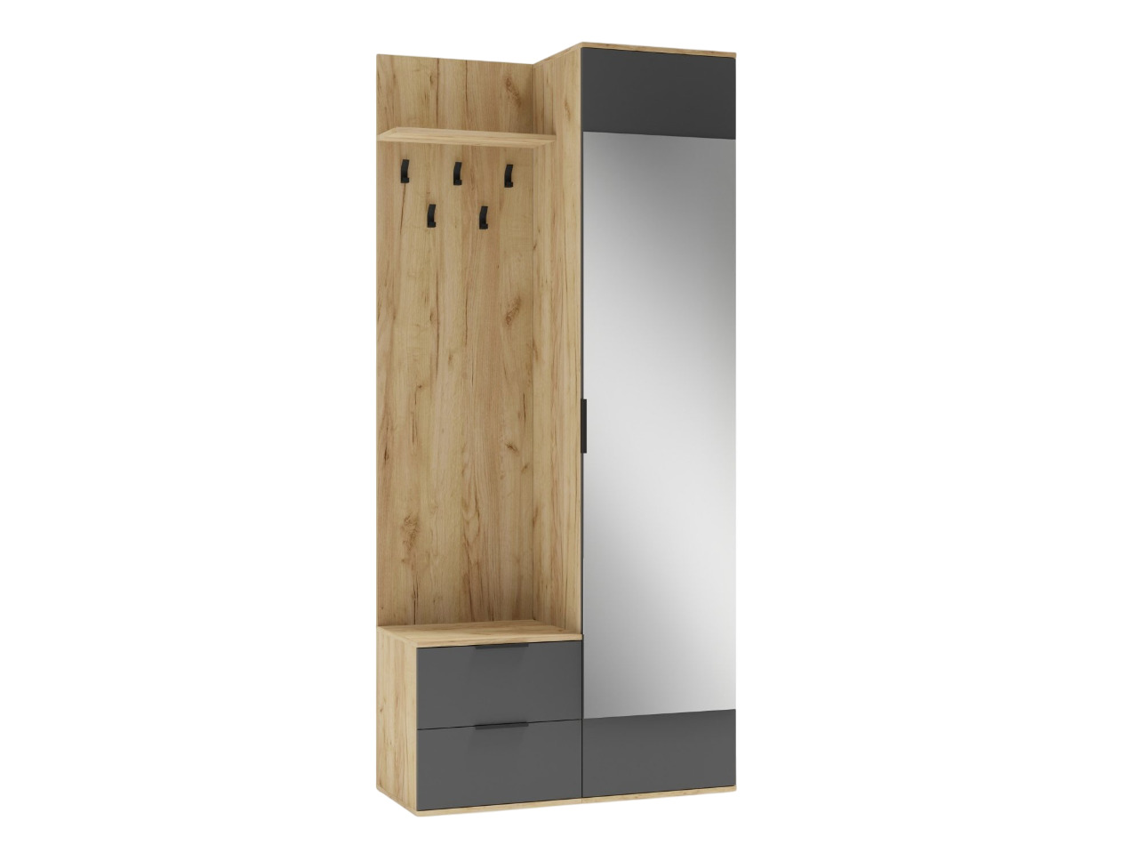 Priekšnama komplekts Houston 2004 (Antracīts + Zeltains ozols)