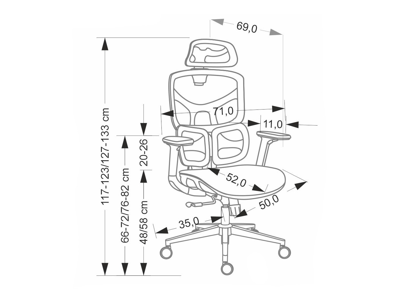 Biroja krēsls Houston 2008