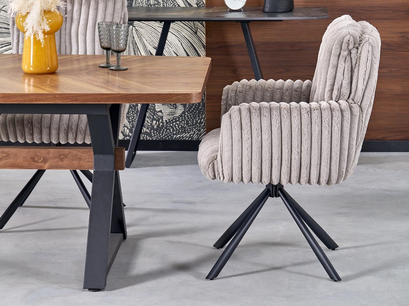 Krēsls Houston 2015 (Pelēks + Melns)