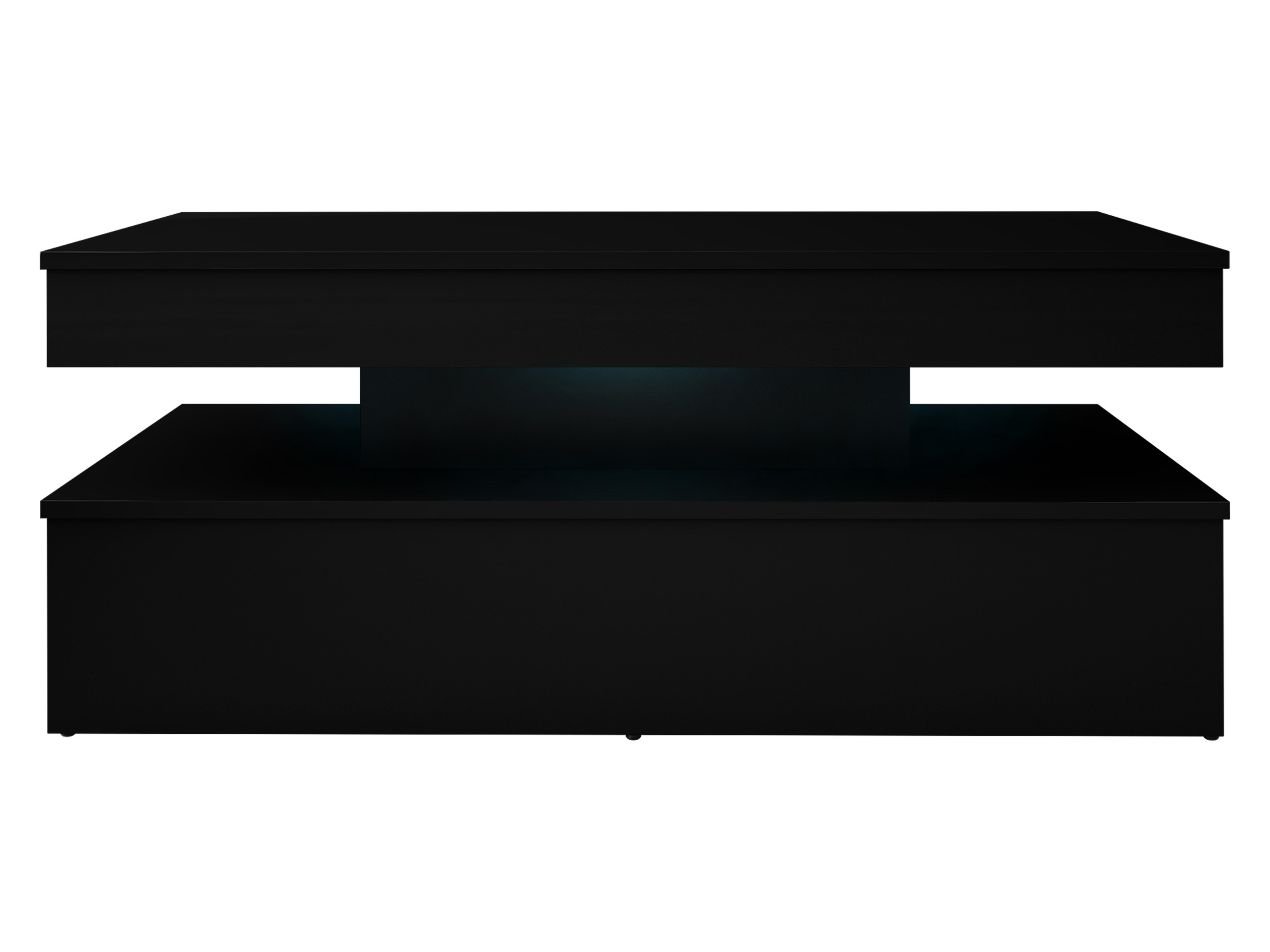 Журнальный столик Monfero 100 (Чёрный + Глянцевый черный)