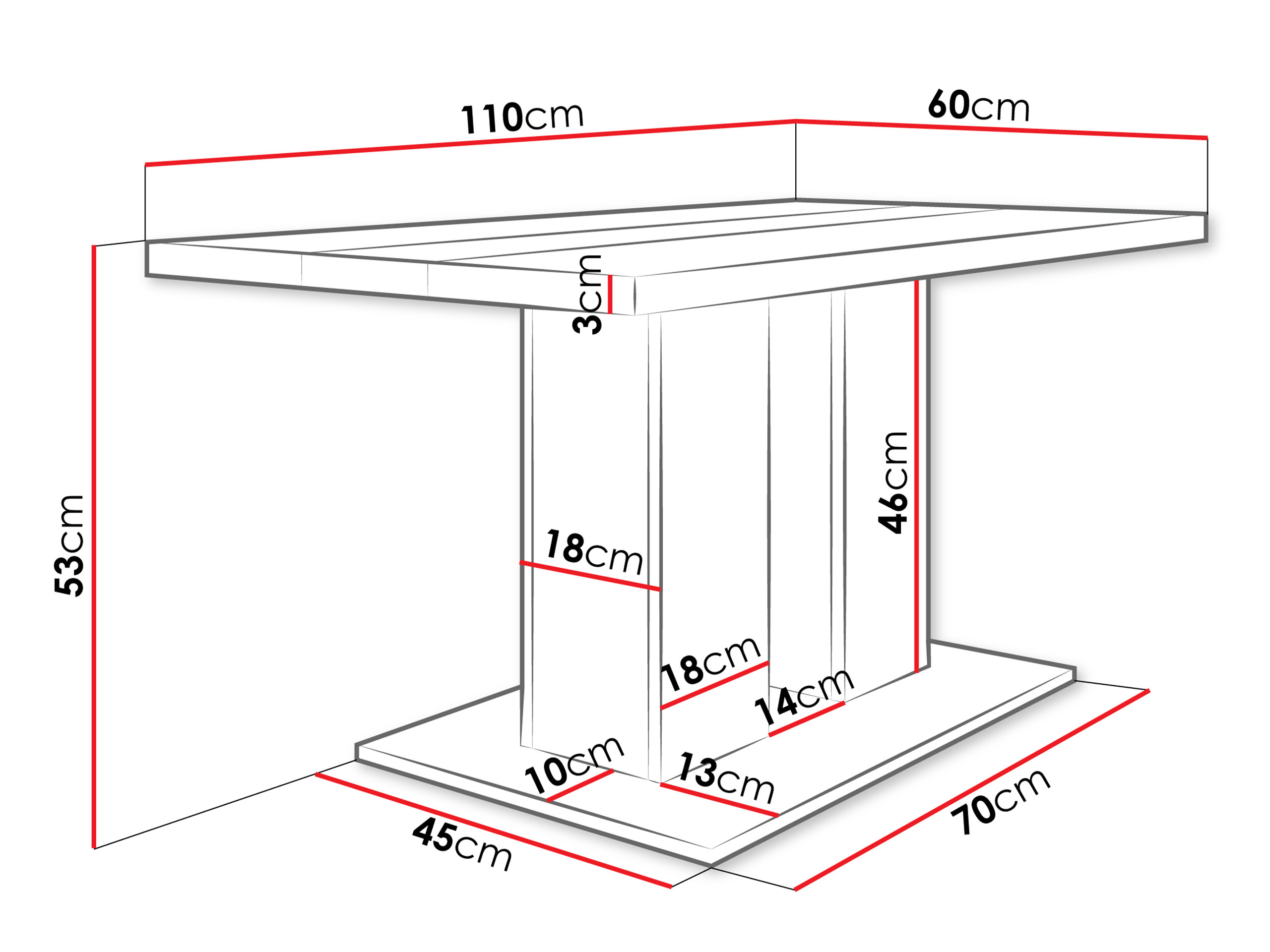 Журнальный столик Tucson 147 (Artisan дуб + Чёрный)