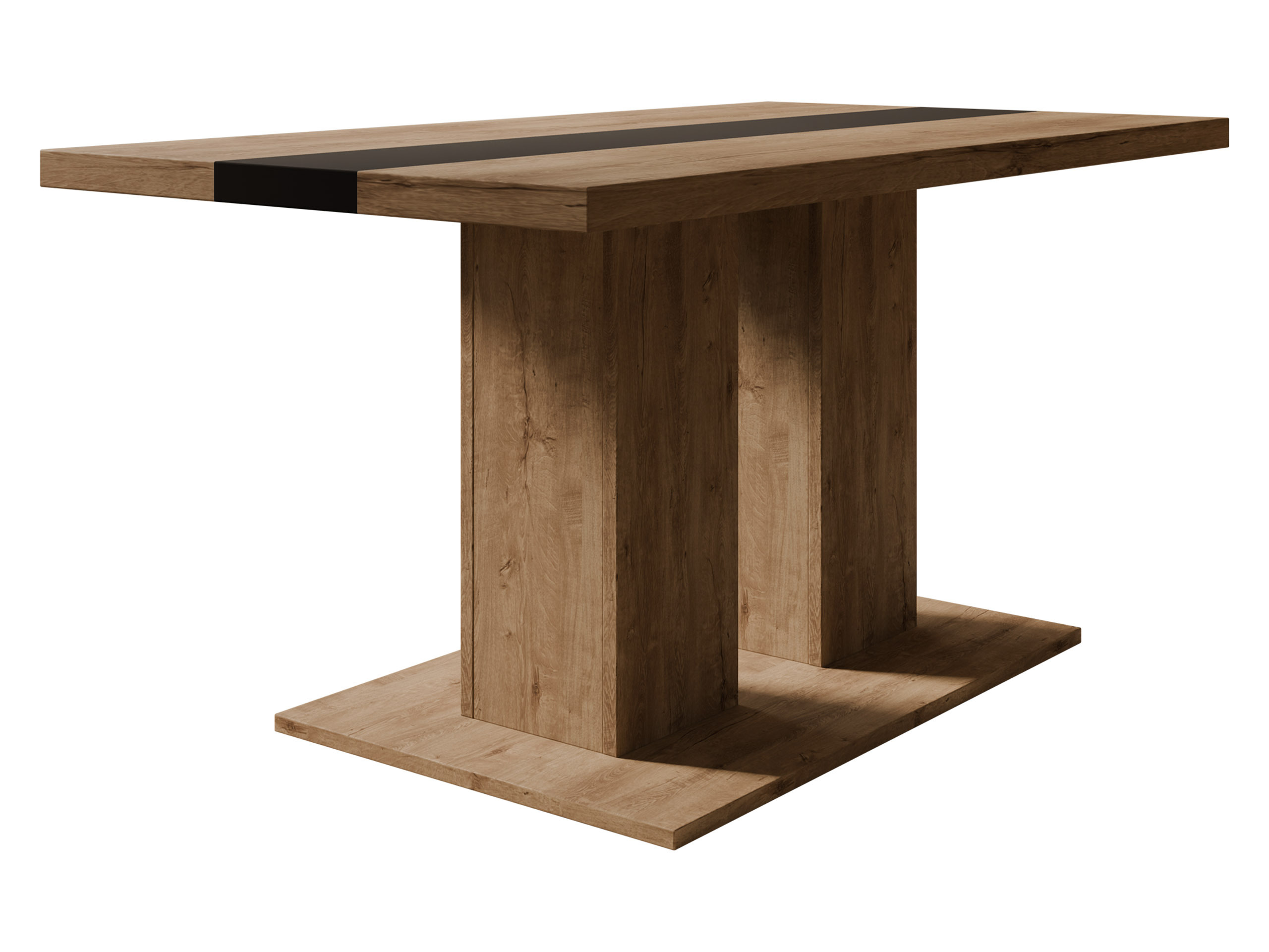 Žurnālu galdiņš Tucson 147 (Lefkas ozols + Melns)