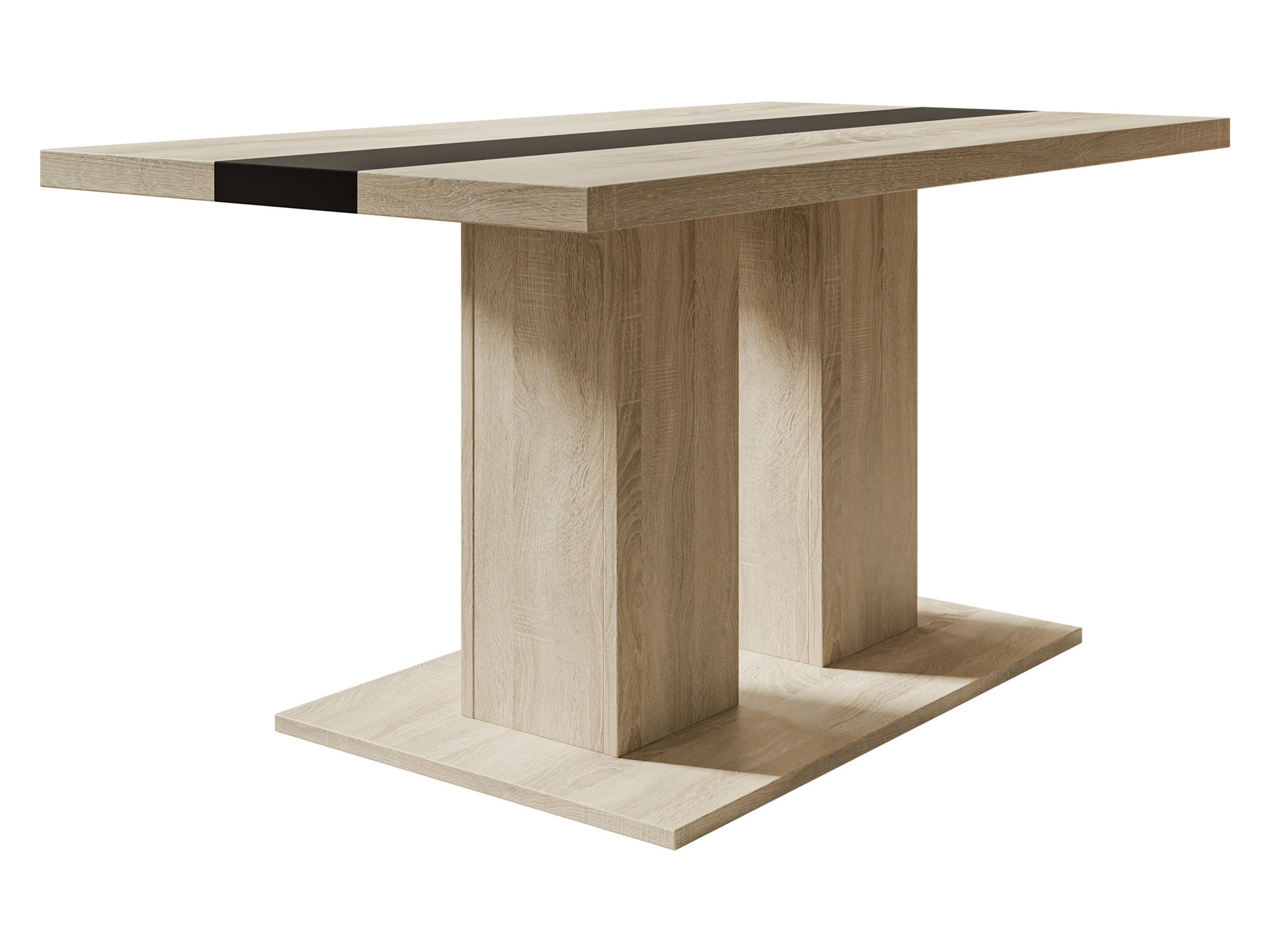 Žurnālu galdiņš Tucson 147 (Sonomas ozols + Melns)