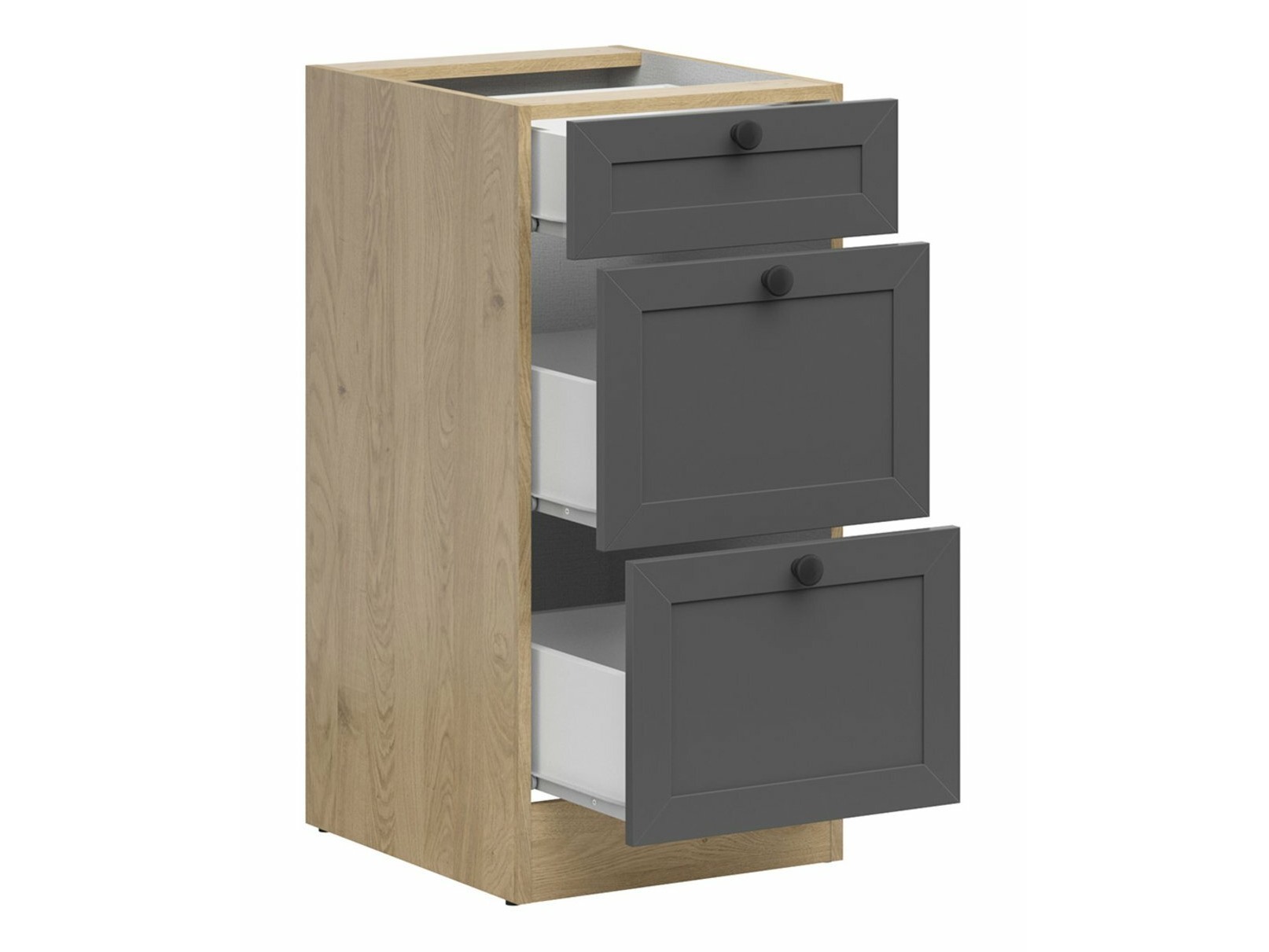 Moduļu virtuves komplekts Classic Grey Oak 120