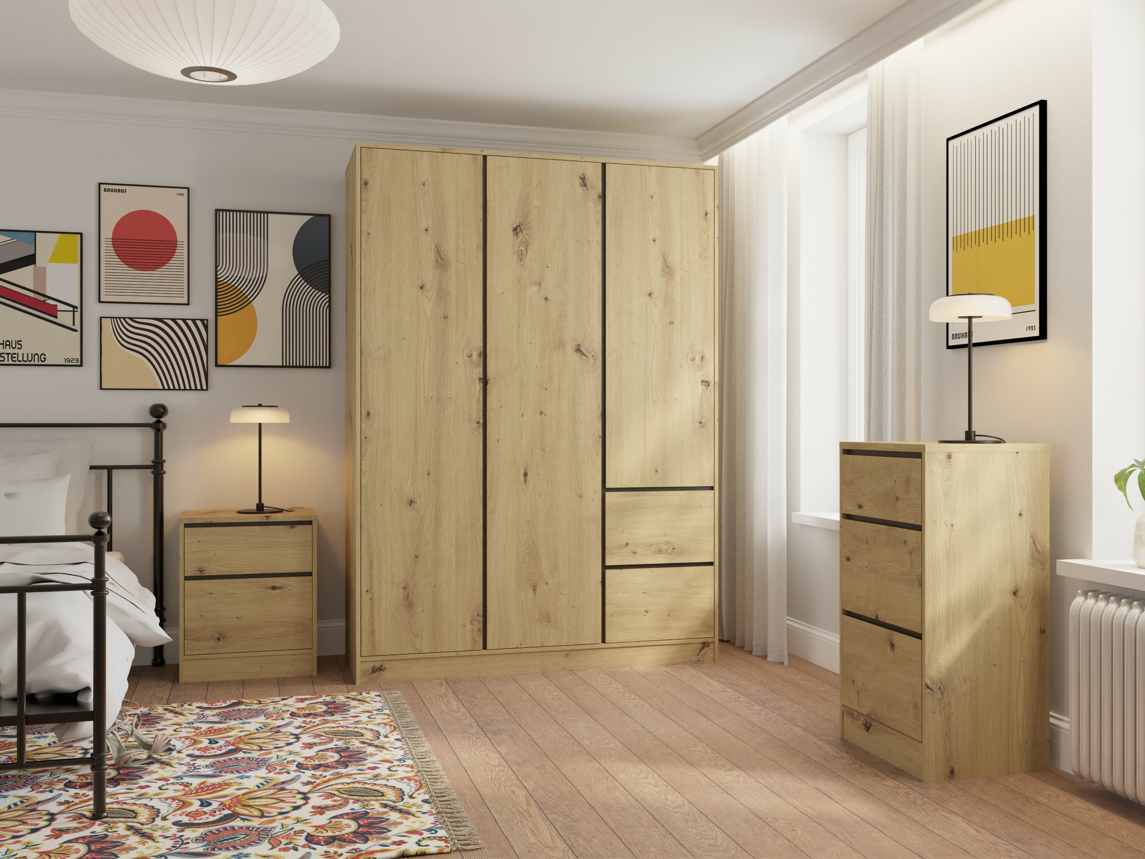 Skapis Mervese 103 (Artisan ozols)