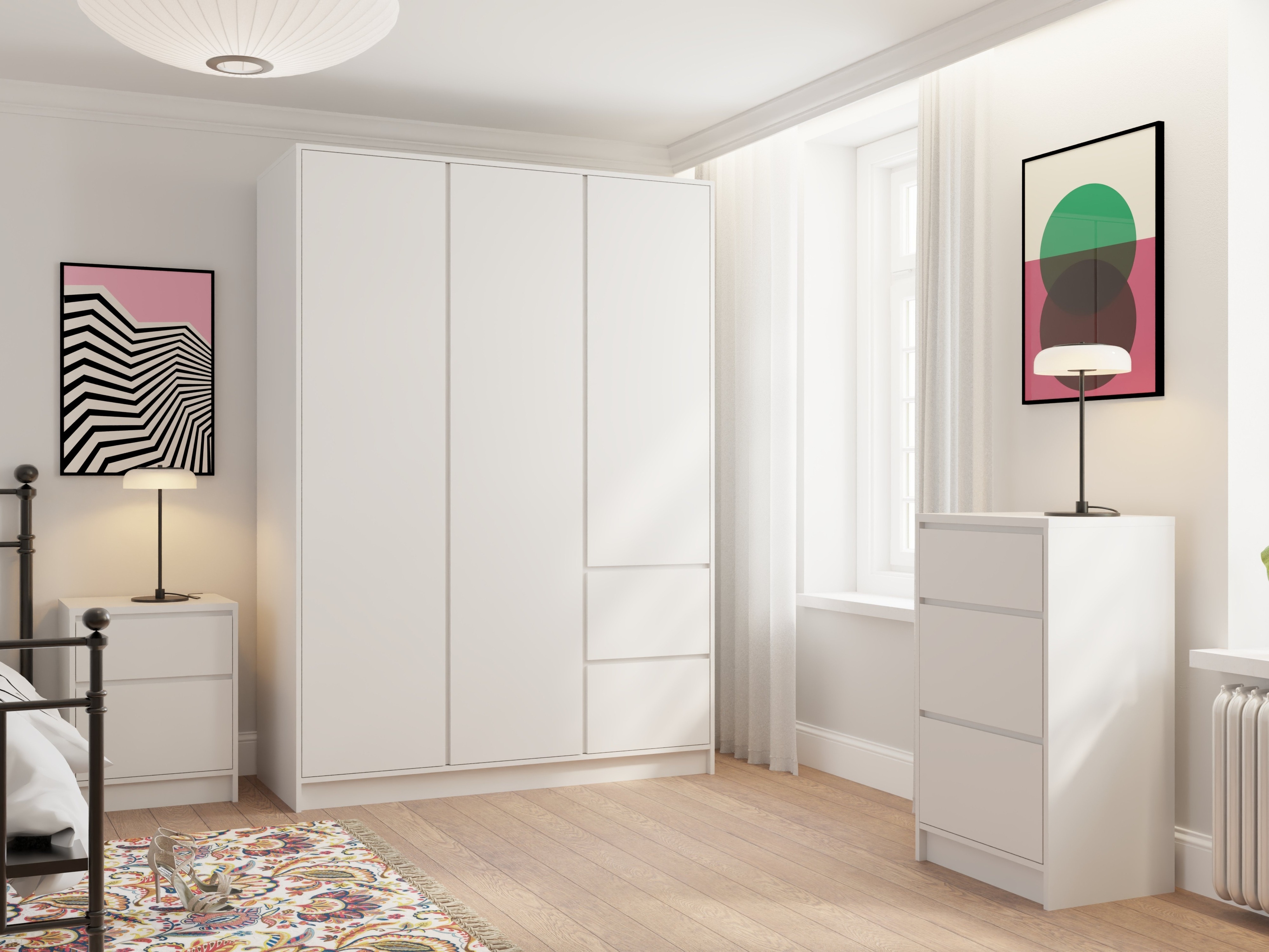 Skapis Mervese 103 (Balts)