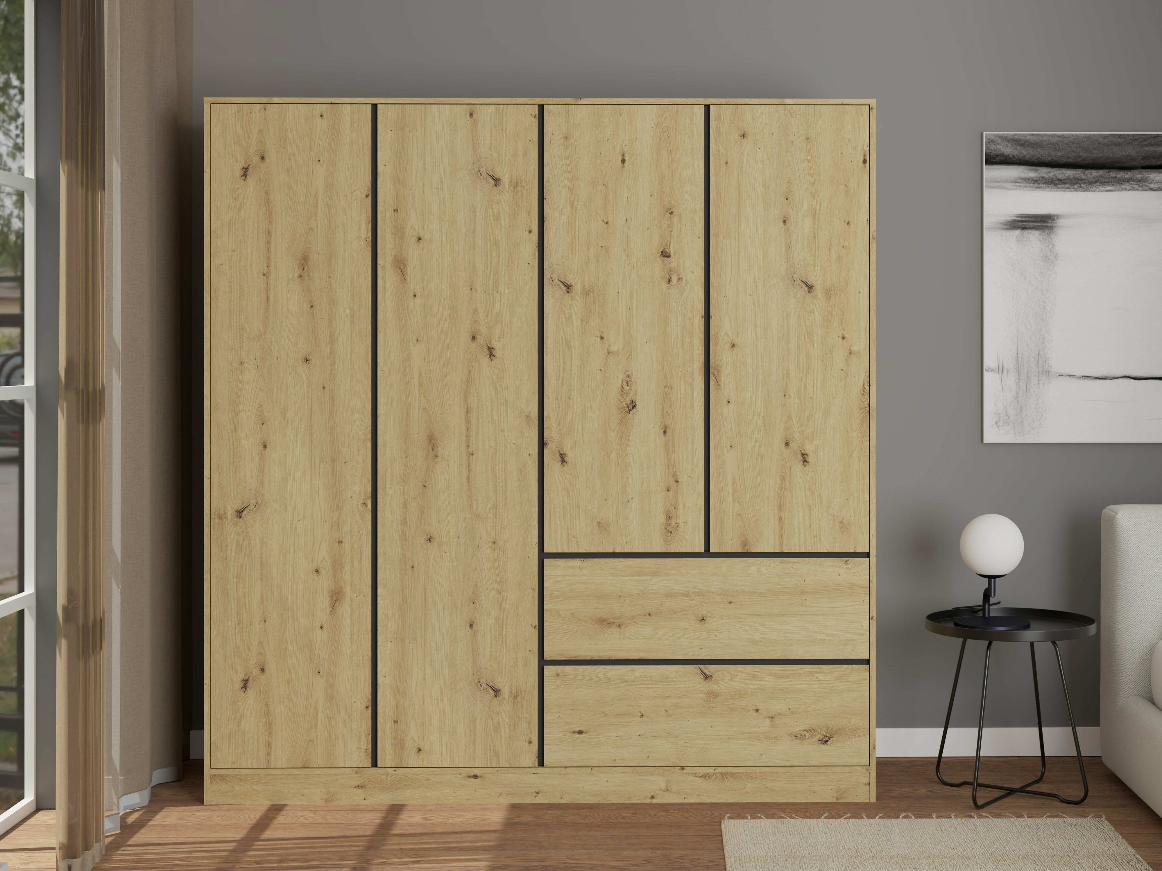 Skapis Mervese 104 (Artisan ozols)