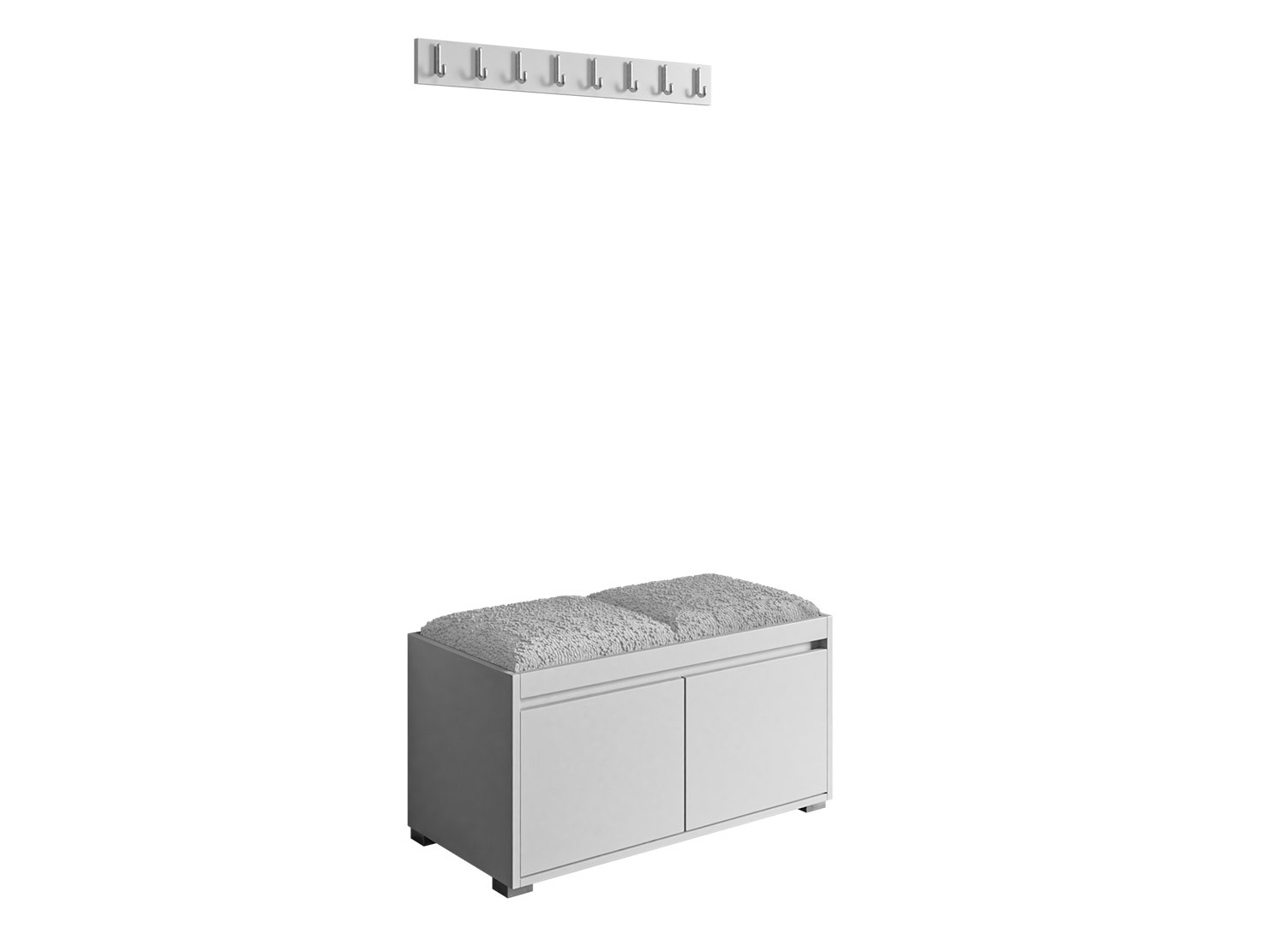 Priekšnama komplekts Comfivo Pinus I (Balts + Abriamo 06)