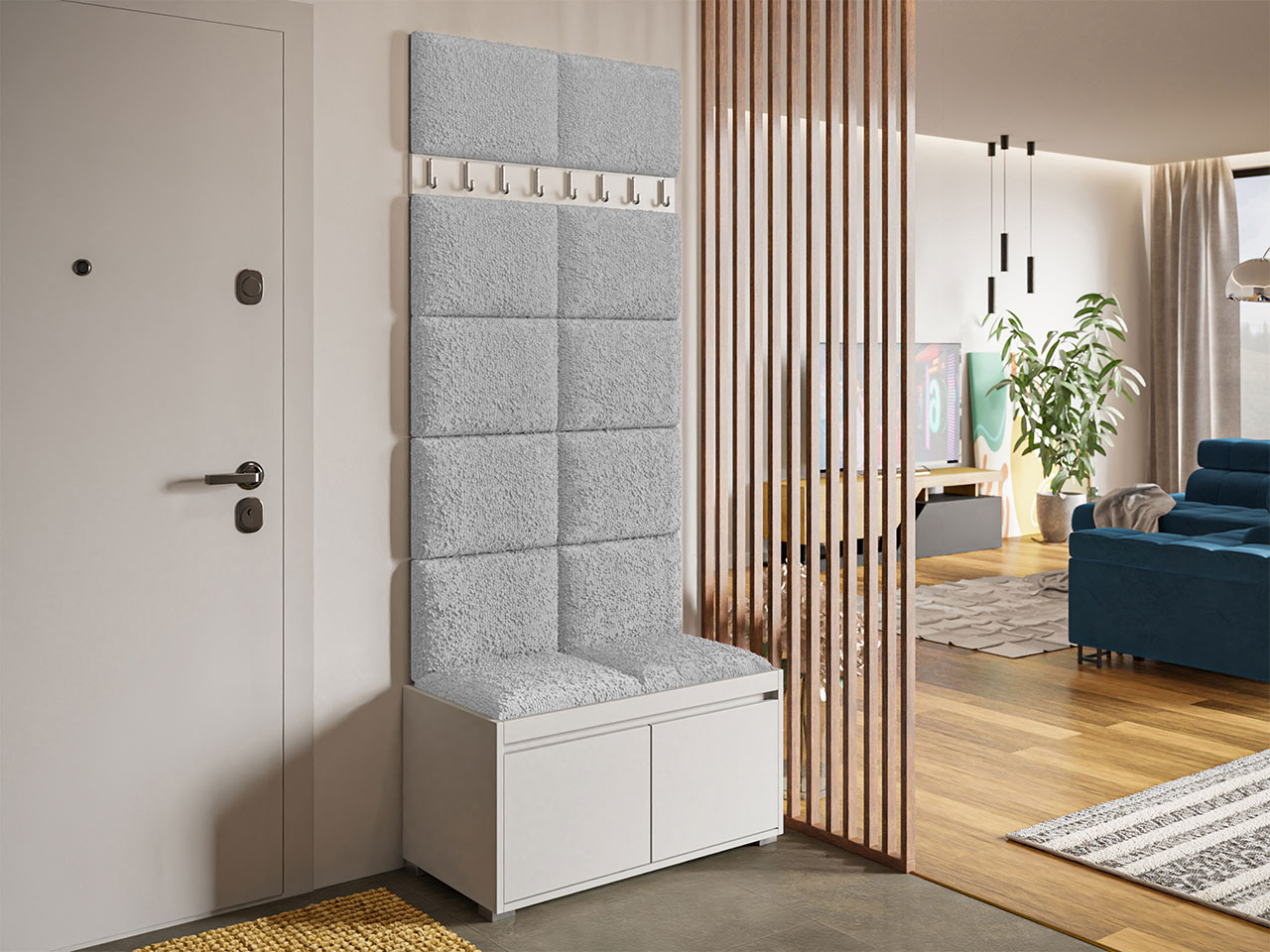 Прихожая Comfivo 392 (Белый + Abriamo 06)