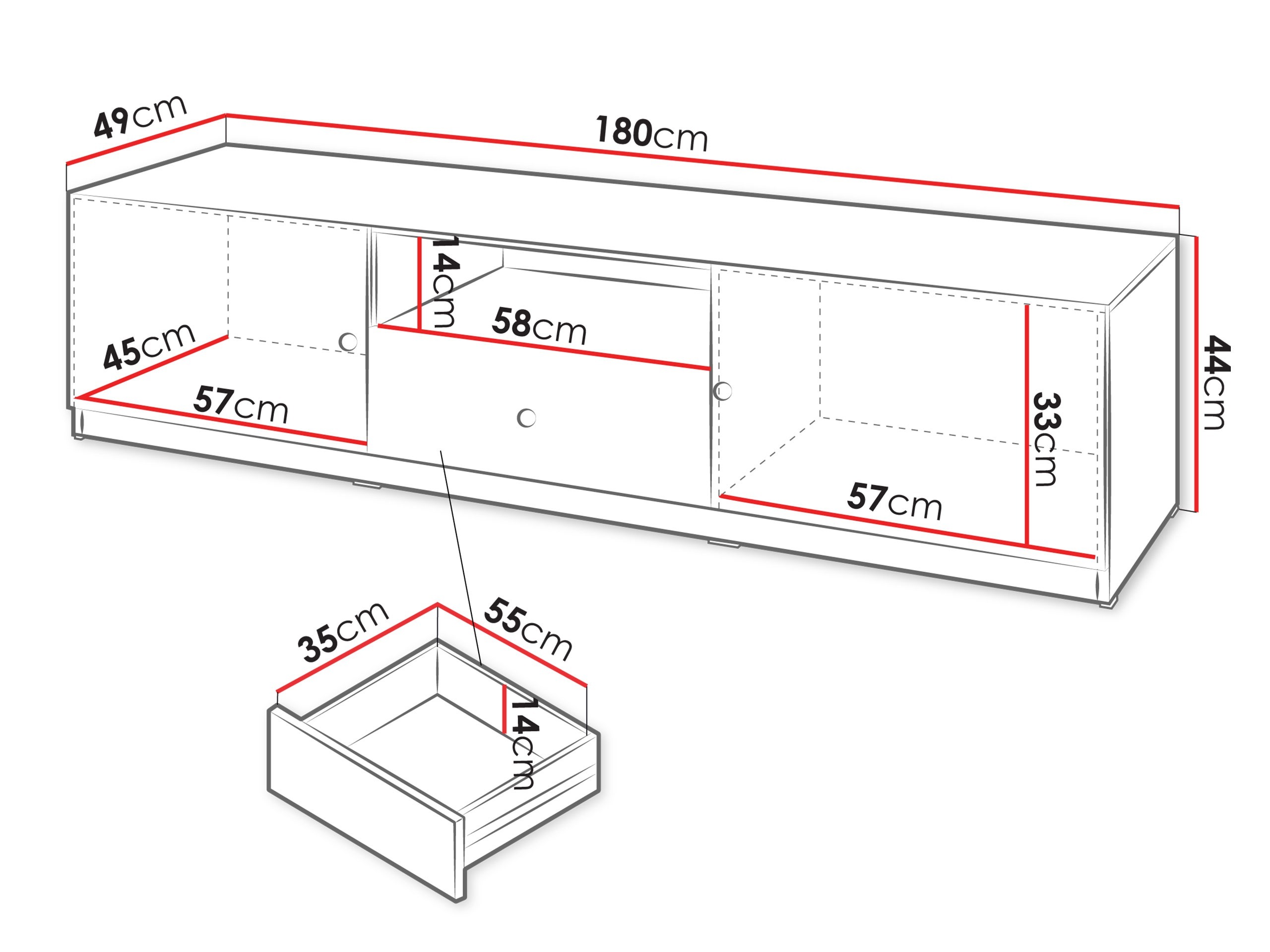 TV galds Comfivo Meleti 102
