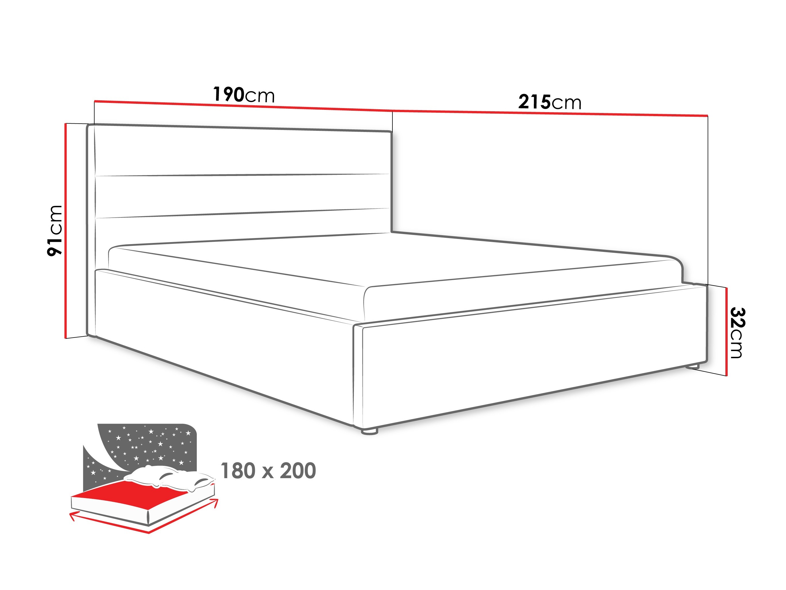 Gulta Comfivo 454 (Pelēks)