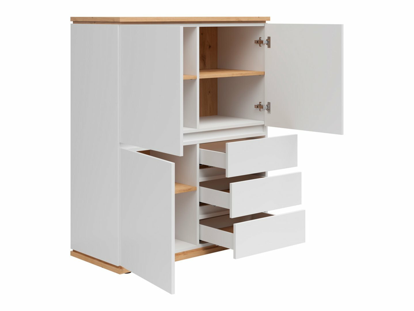 Kumode Cirfelo 115 (Balts + Artisan ozols)