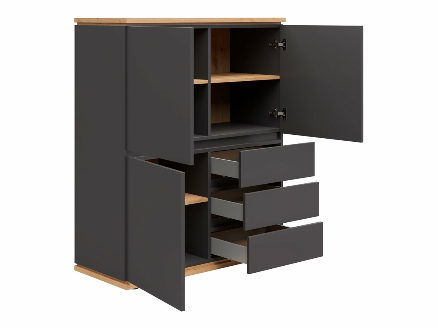 Kumode Cirfelo 115 (Grafīts + Artisan ozols)