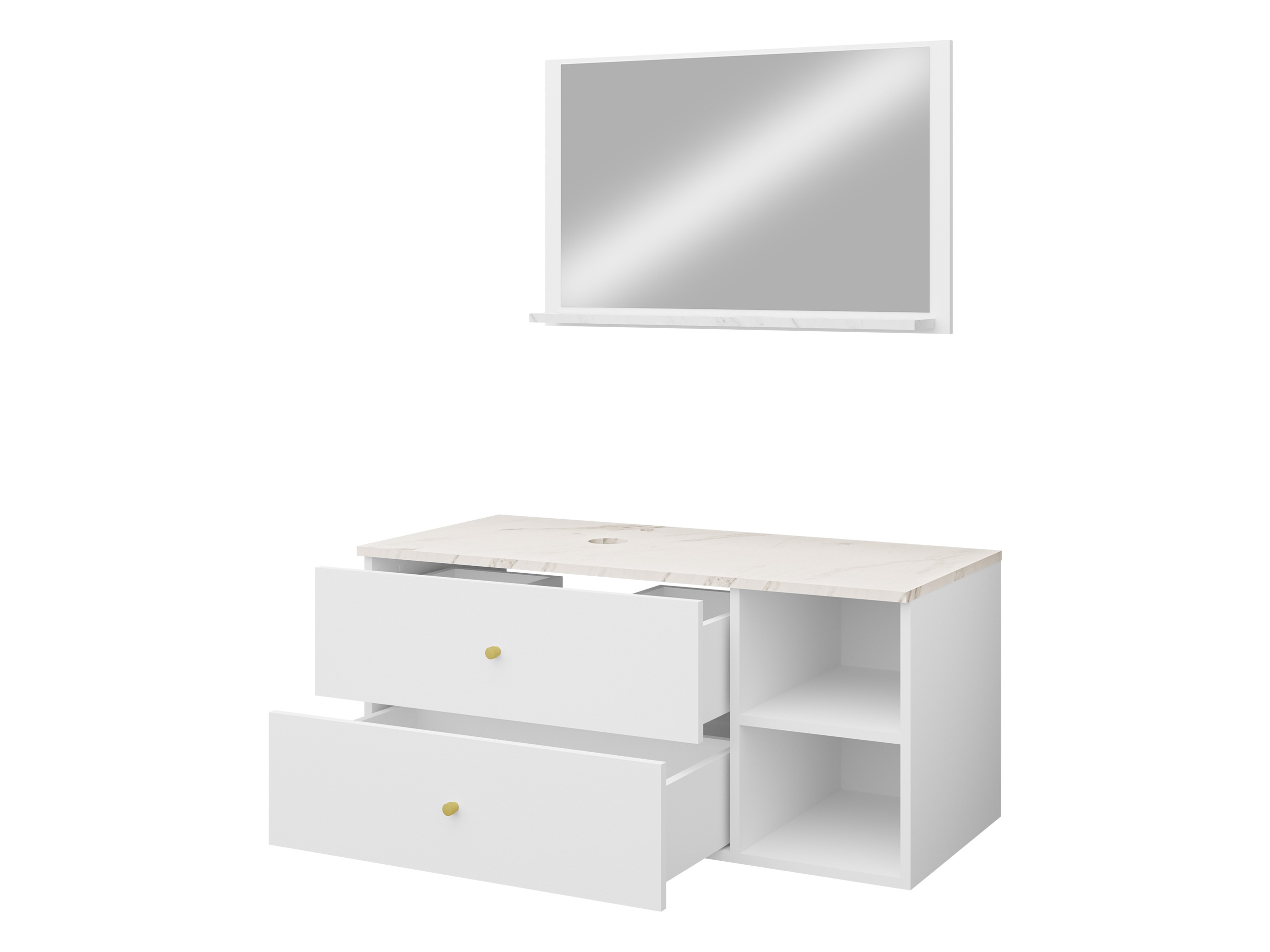 Набор для ванной комнаты Ophruvi 100 (Светло-коричневый)