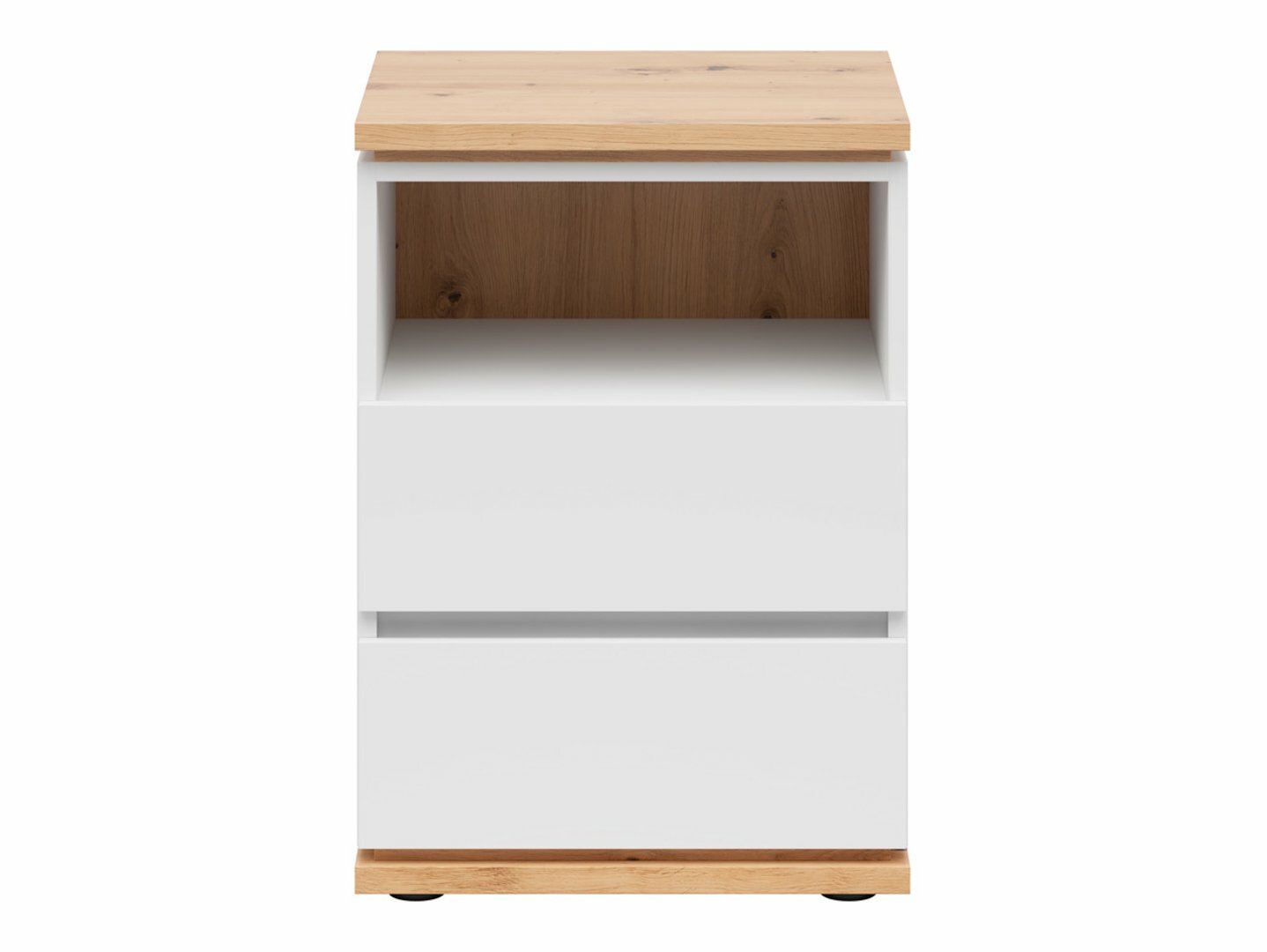 Naktsgaldiņš Cirfelo 114 (Balts + Artisan ozols)