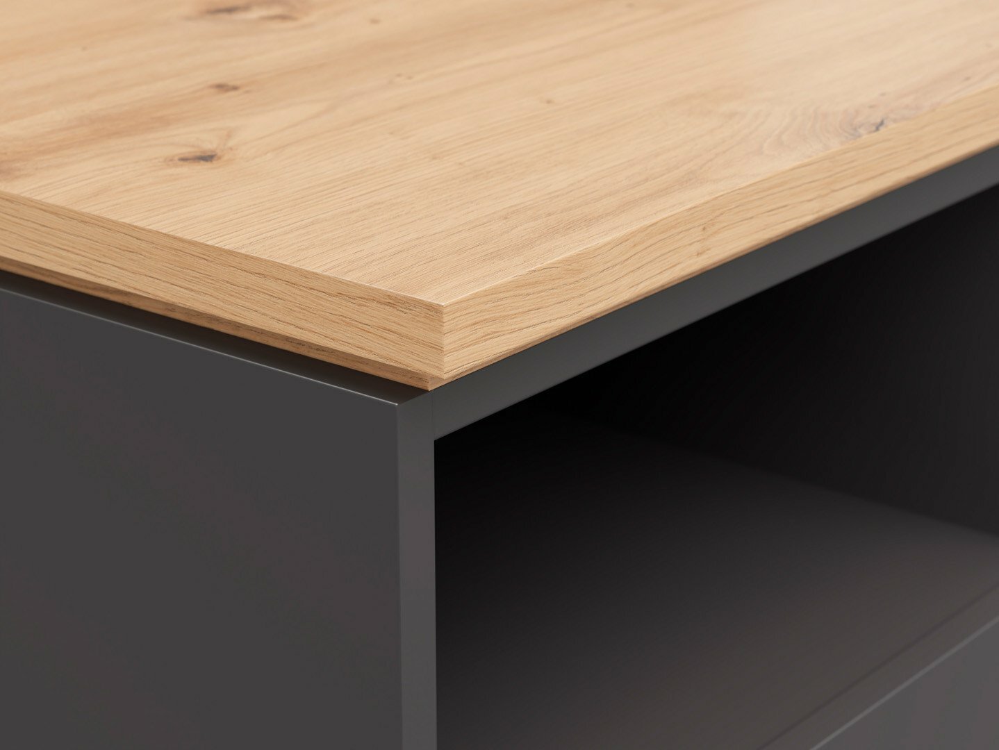 Naktsgaldiņš Cirfelo 114 (Grafīts + Artisan ozols)