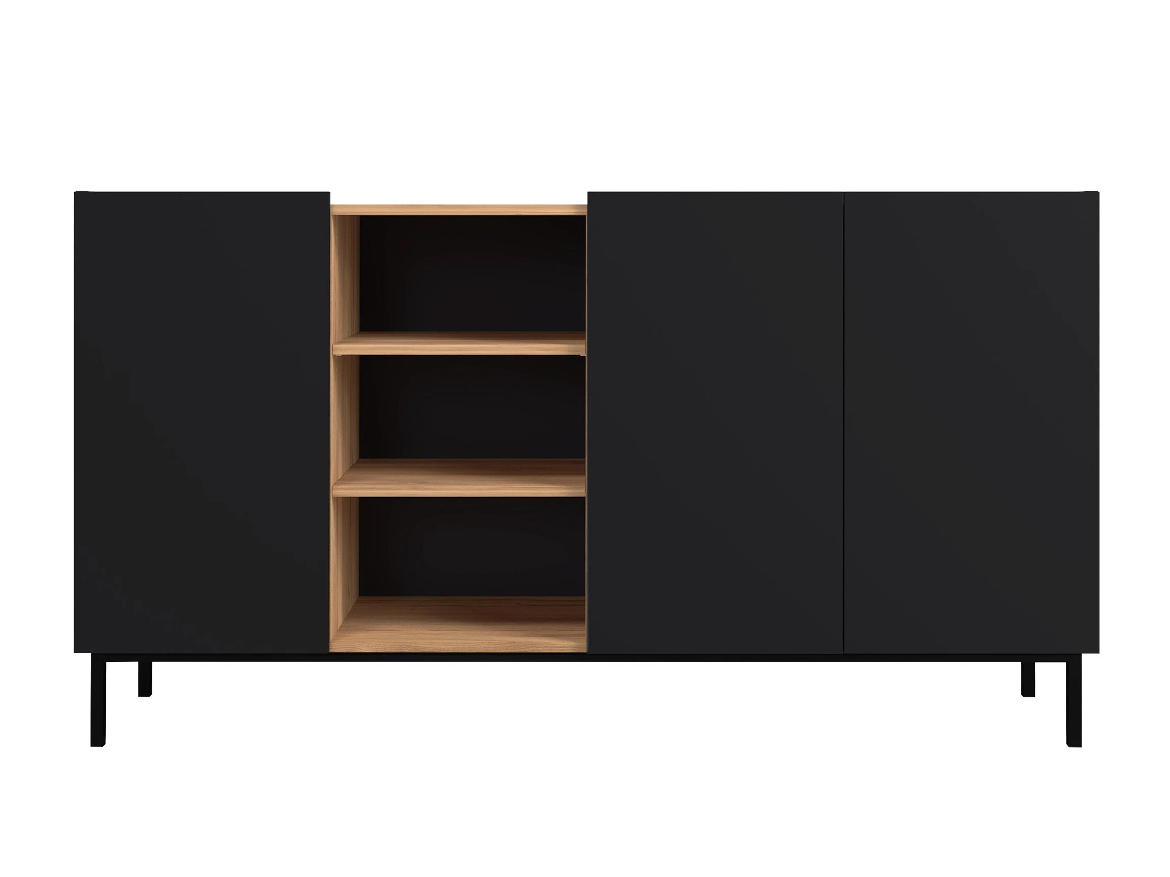 Шкафчик Veldome 100 (Чёрный + Светло-коричневый)