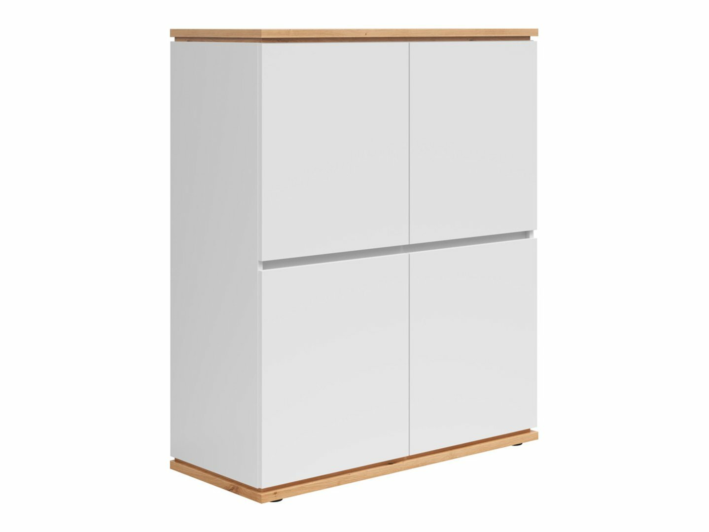 Skapis Cirfelo 116 (Balts + Artisan ozols)