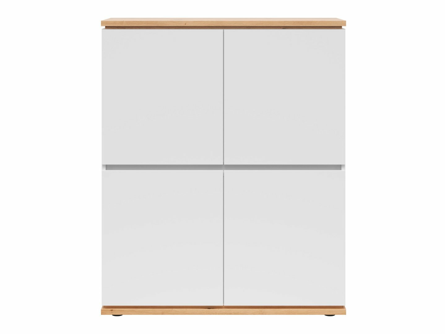 Skapis Cirfelo 116 (Balts + Artisan ozols)