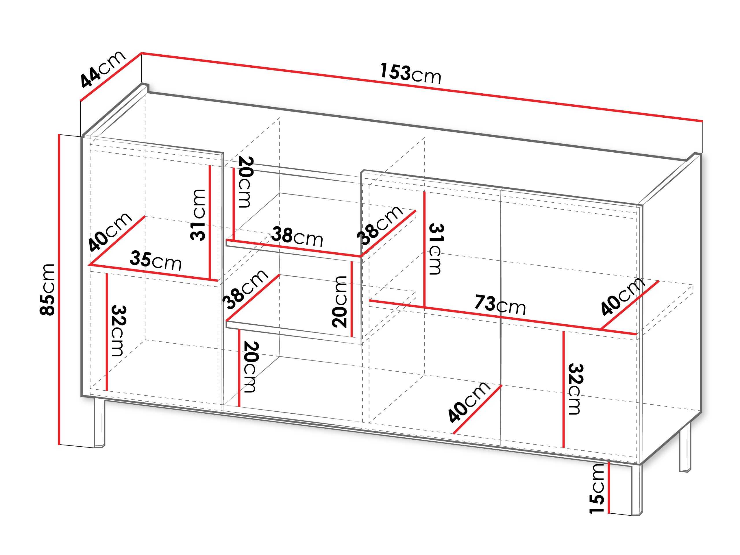 Skapis Veldome 100 (Melns + Gaiši brūns)