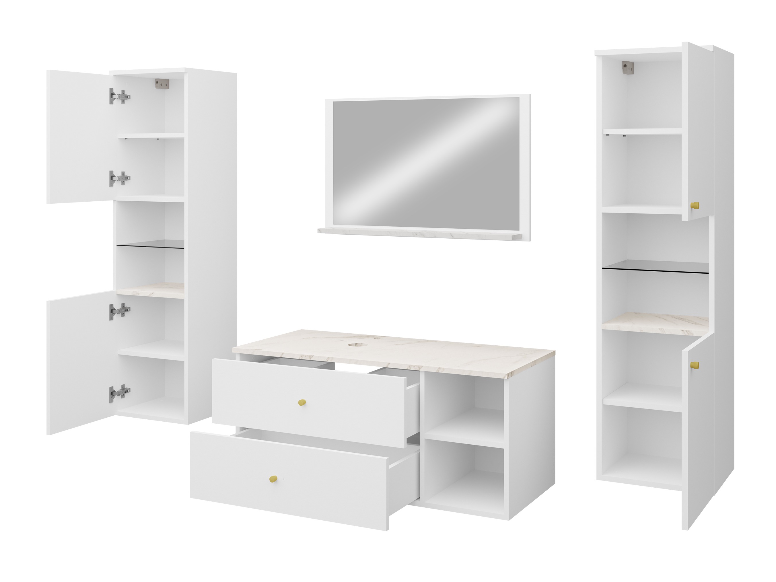 Vannas komplekts Ophruvi 102 (Gaiši brūns)